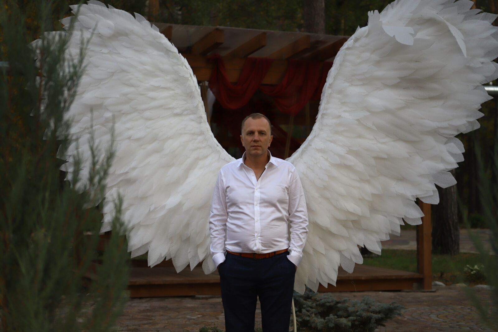 Canon EF 75-300mm f/4-5.6 USM sample photo. Angel, wings, man photography