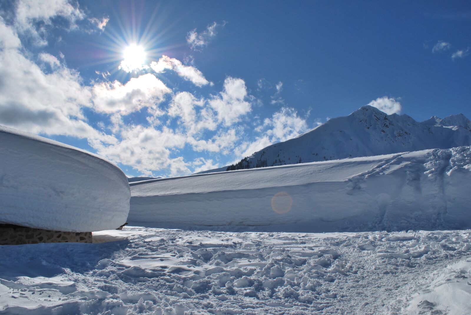 Nikon D60 sample photo. Sky, snow, mountain photography