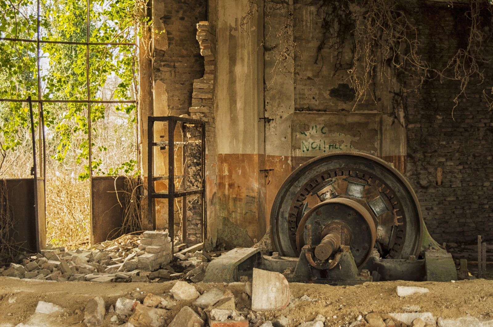 Nikon D3200 sample photo. Fart, industrial archeology, factory photography