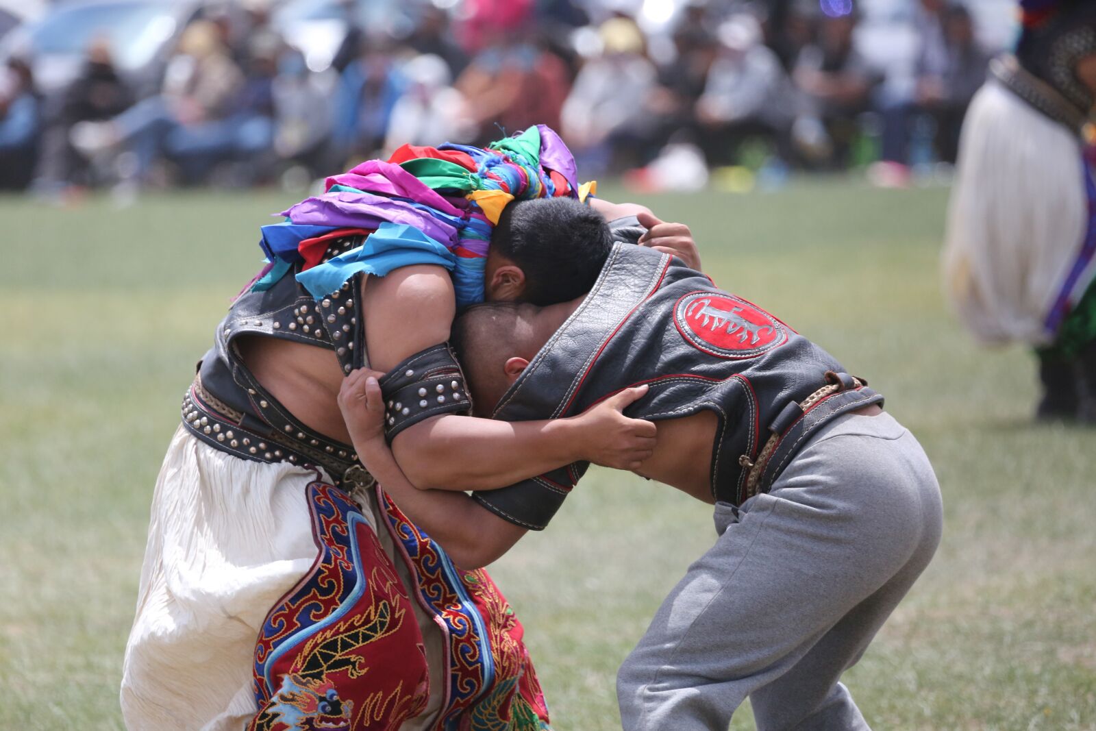Canon EF 100-400mm F4.5-5.6L IS USM sample photo. Mongolian, wrestle, wrestling photography