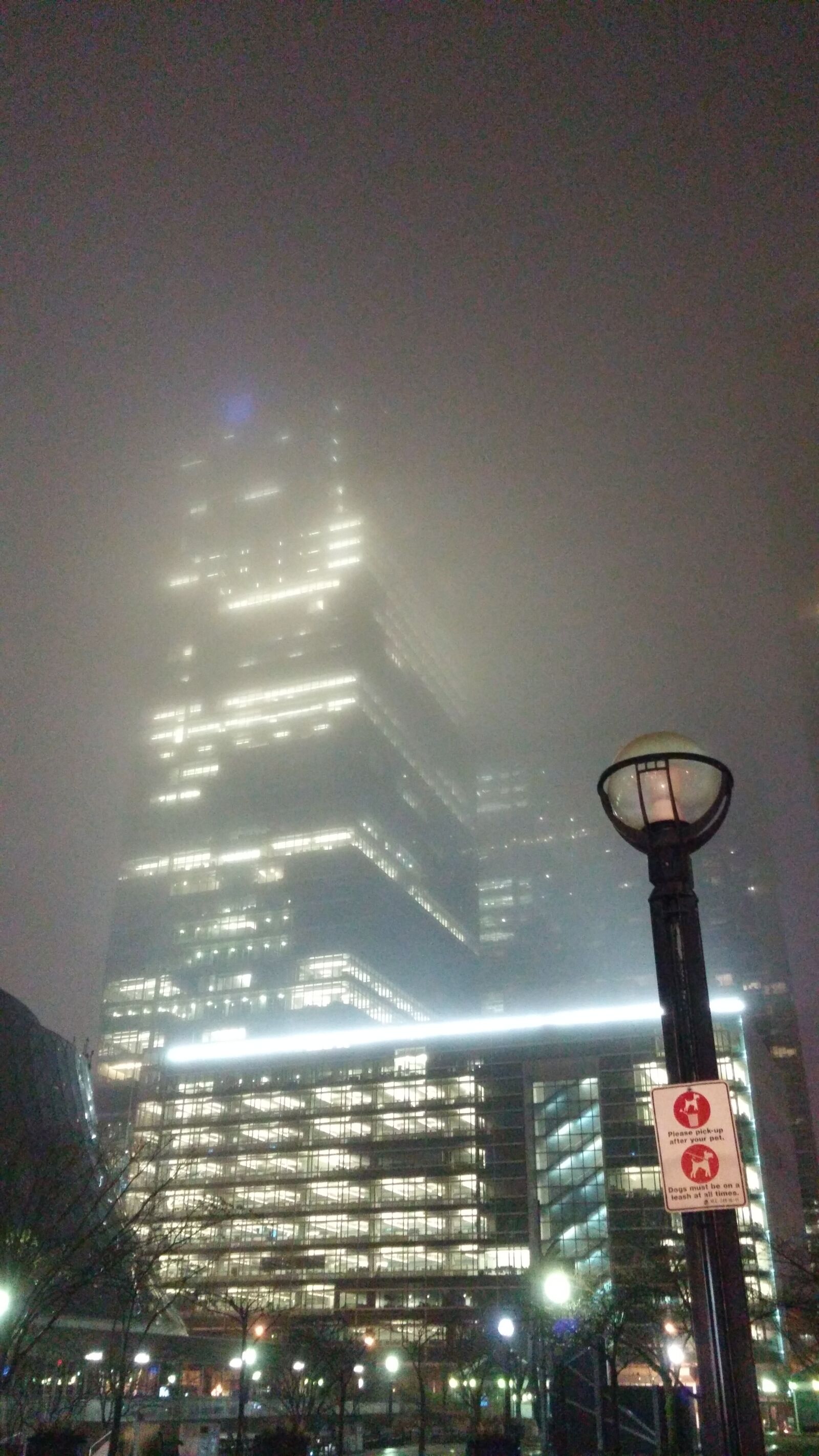LG G3 sample photo. City, lights, foggy, night photography