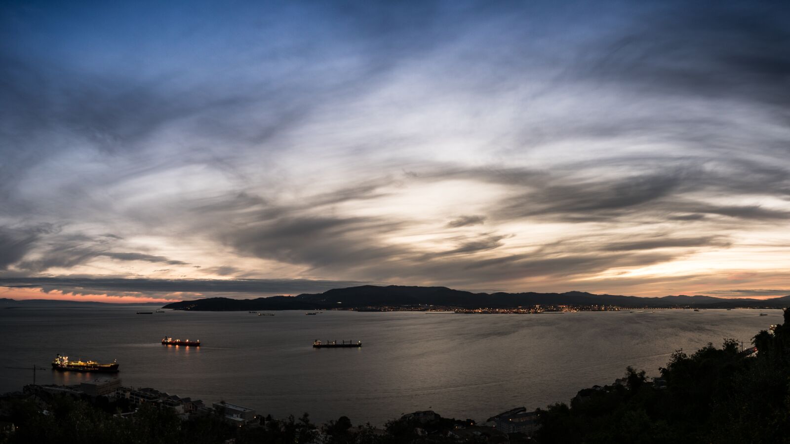 Nikon D750 sample photo. Sunset, gibraltar, algeciras photography