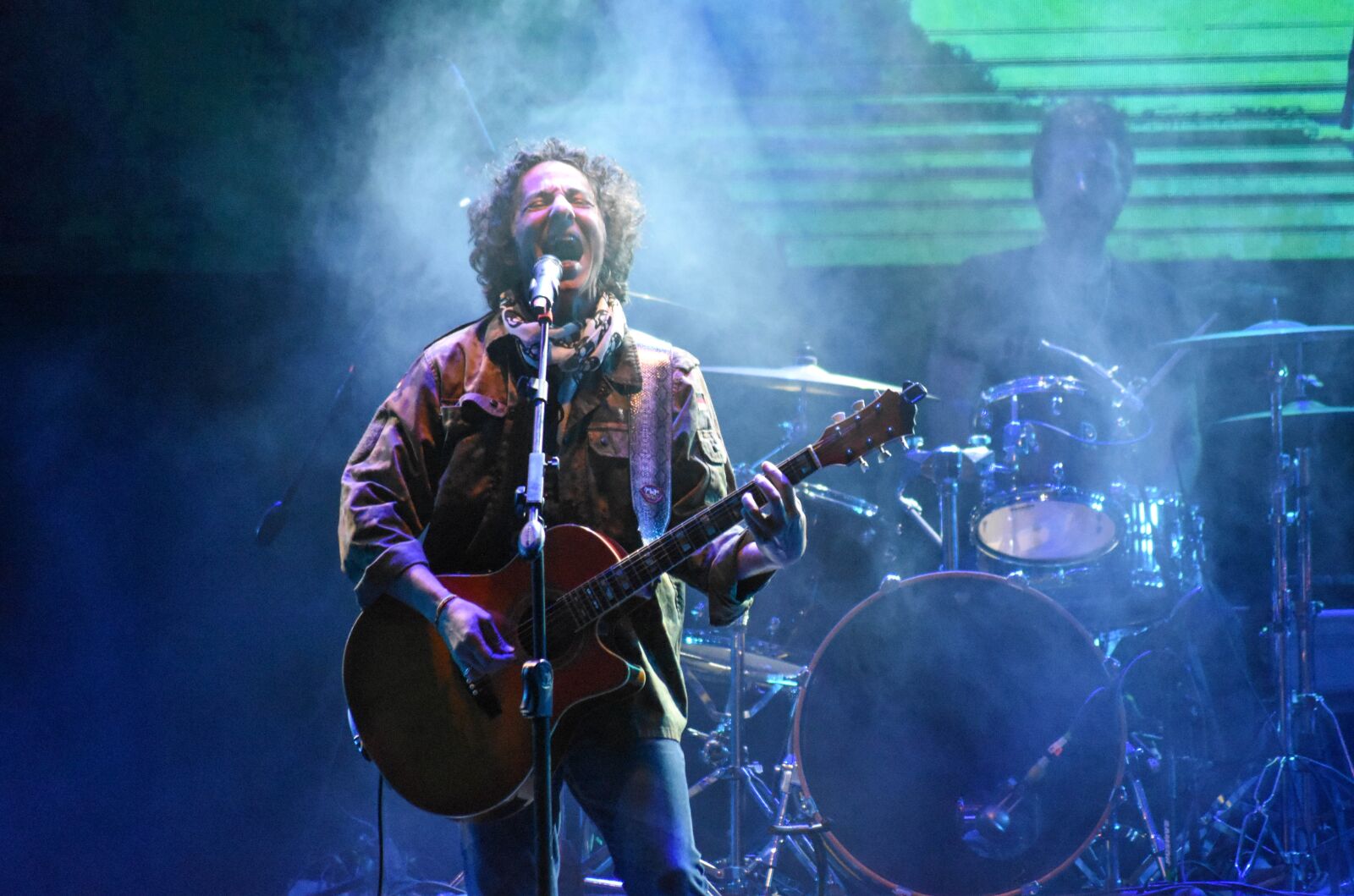 Nikon D5500 sample photo. Calamaro, singer, show photography