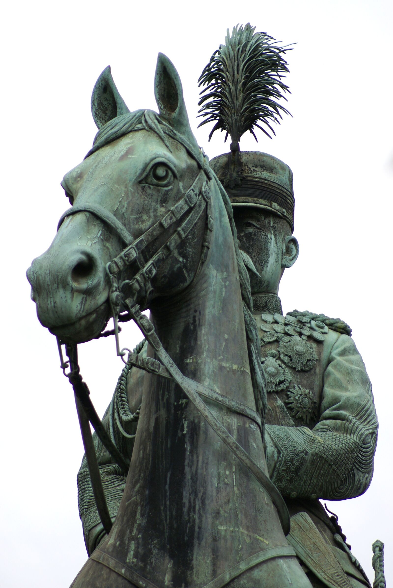 Sony Alpha DSLR-A100 sample photo. Statue, prince, horse photography