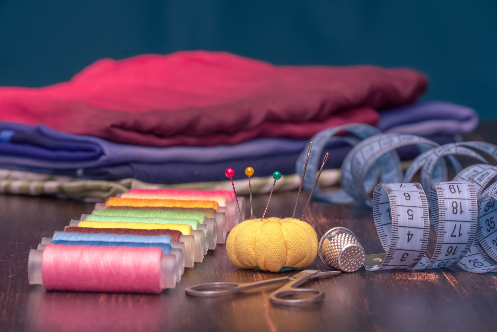 Nikon D7200 sample photo. Thread, needles, needle work photography