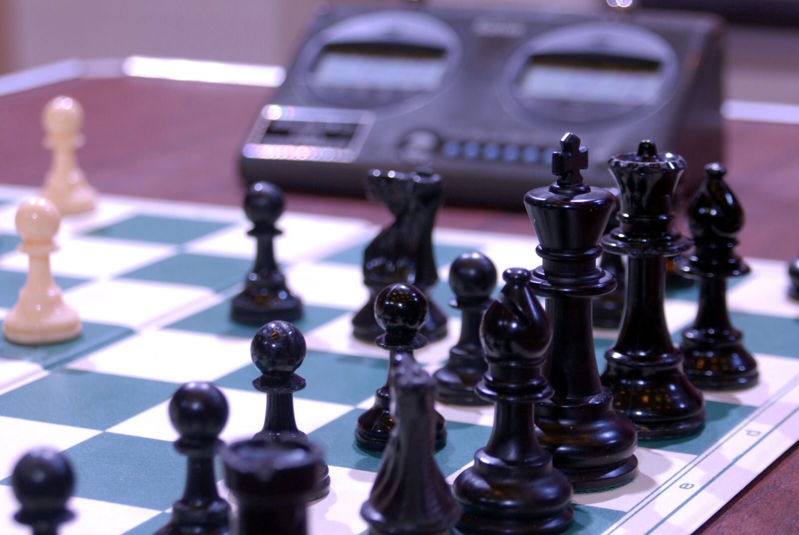 Nikon D200 sample photo. Chess, black, king photography