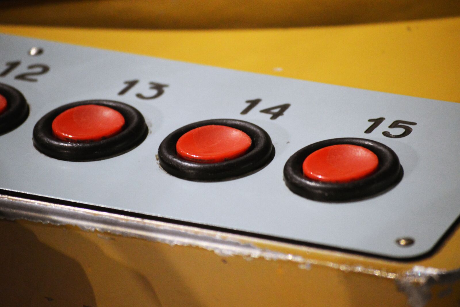 Nikon D3200 sample photo. Buttons, red, console photography