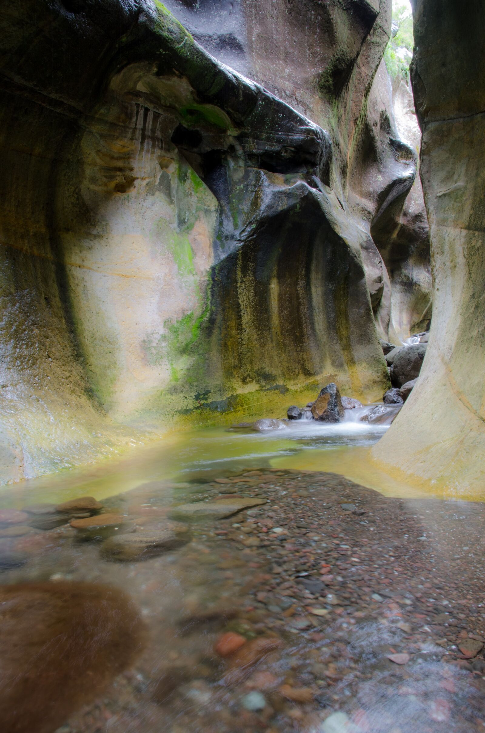 Nikon D7000 sample photo. Water, rock, cave photography