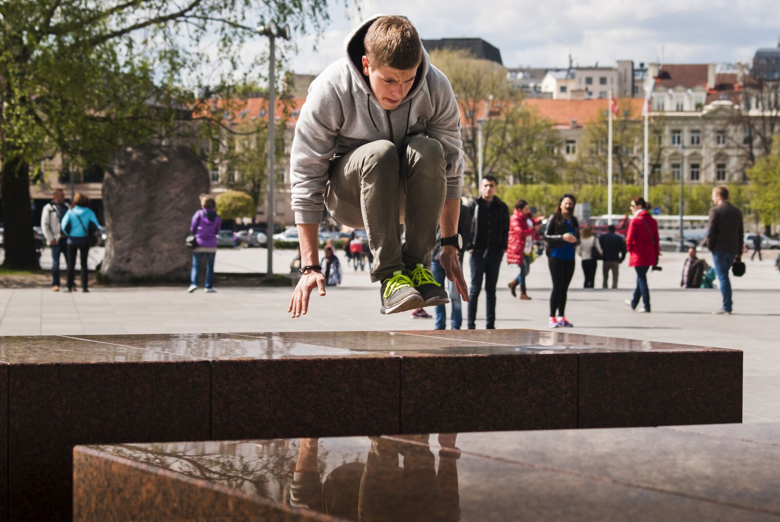 Nikon D60 sample photo. Jump, parkour, sport photography