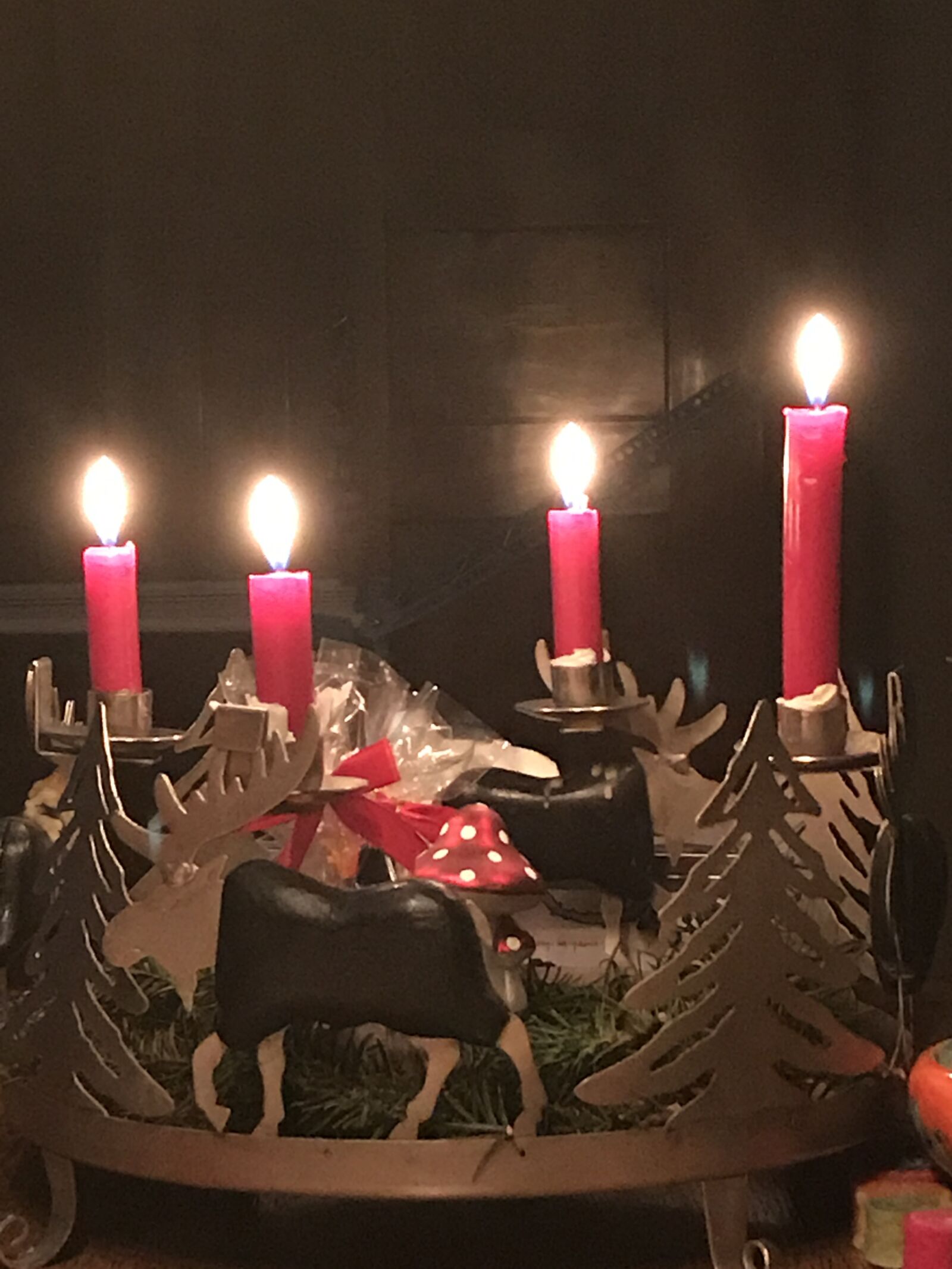 iPhone 7 back camera 3.99mm f/1.8 sample photo. Advent, christmas, advent wreath photography