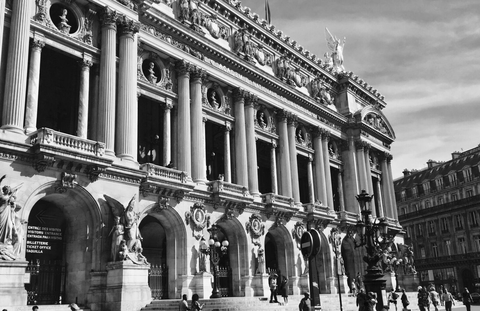 iPhone 6 Plus back camera 4.15mm f/2.2 sample photo. Paris, opera house, artistic photography