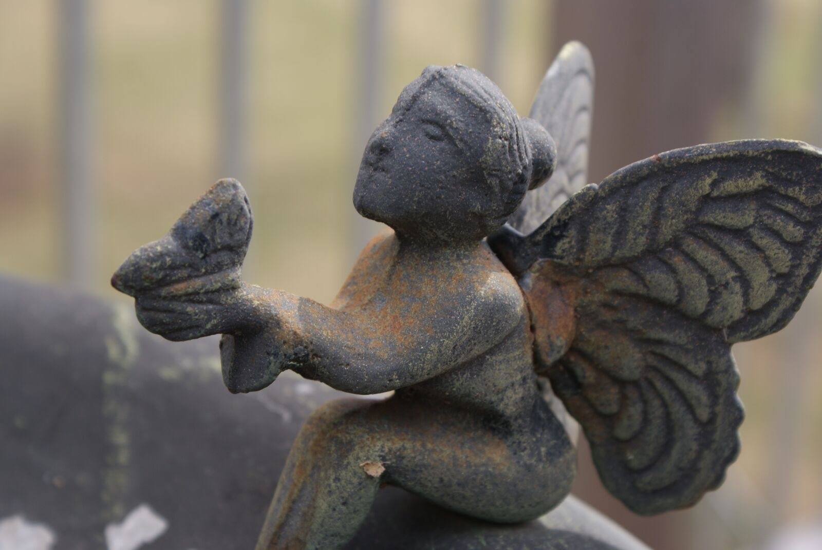 Sony Alpha DSLR-A200 sample photo. Fairy, water fountain, wings photography