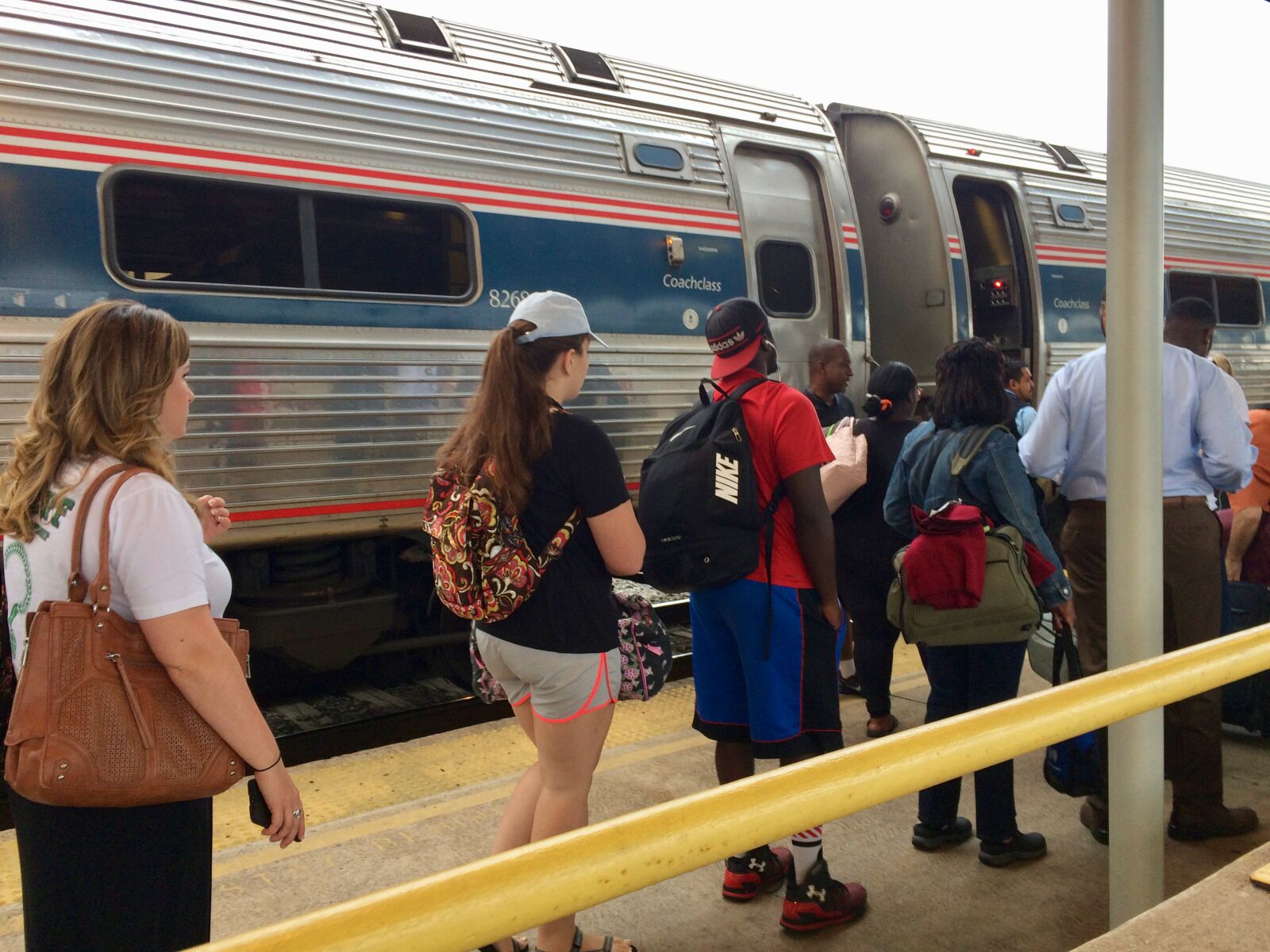 iPhone 5s back camera 4.15mm f/2.2 sample photo. All, alboard, amtrak, charlotte photography