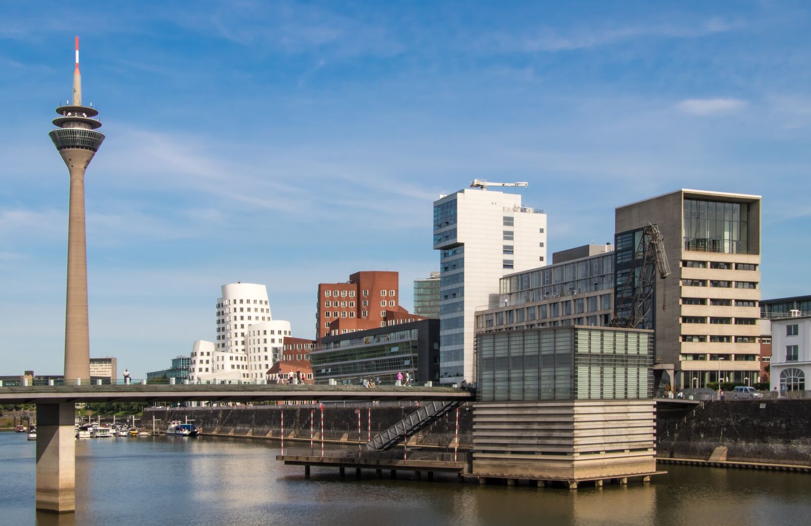 Canon EOS 80D sample photo. Düsseldorf, port, architecture photography