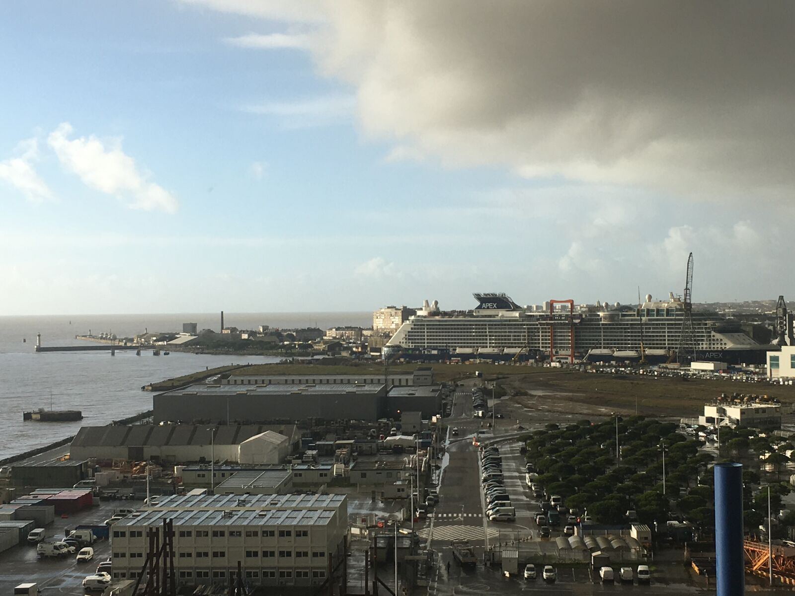 Apple iPhone 6s sample photo. Port, cloud, sky photography