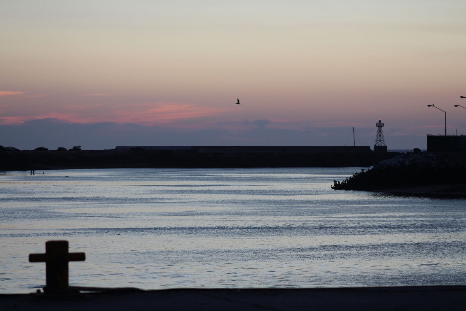 Canon EF 75-300mm f/4-5.6 sample photo. Bay, dusk, water photography