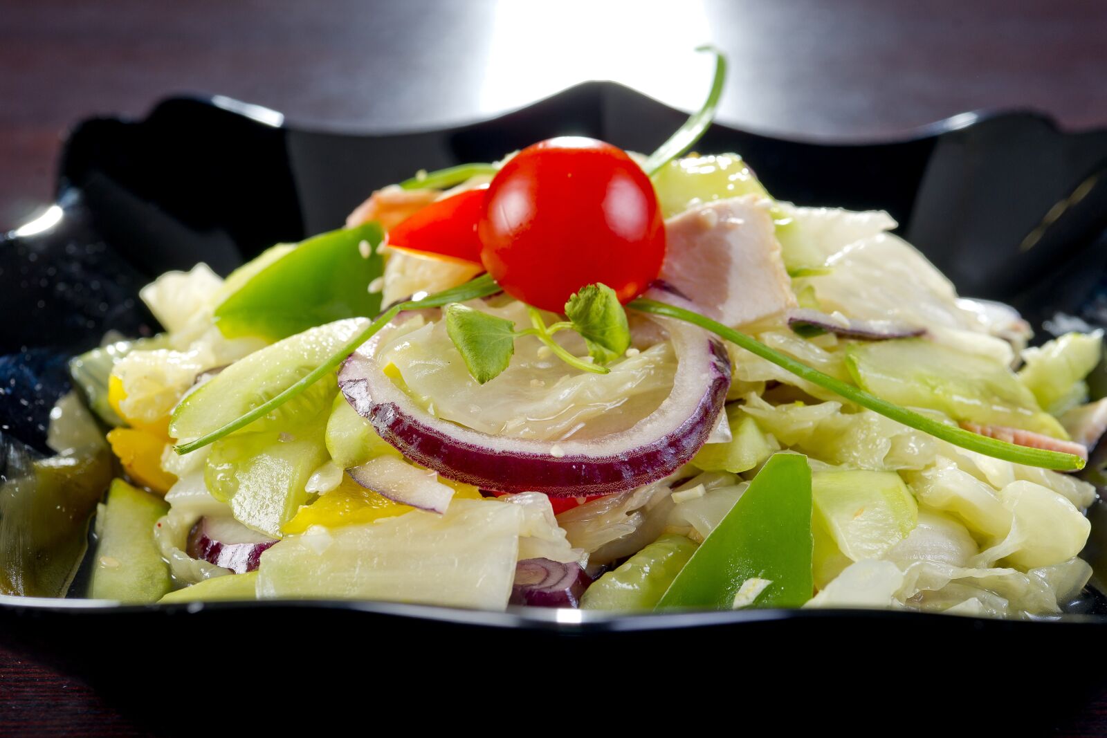 Sony Alpha DSLR-A850 sample photo. Korean food, salad, lunch photography