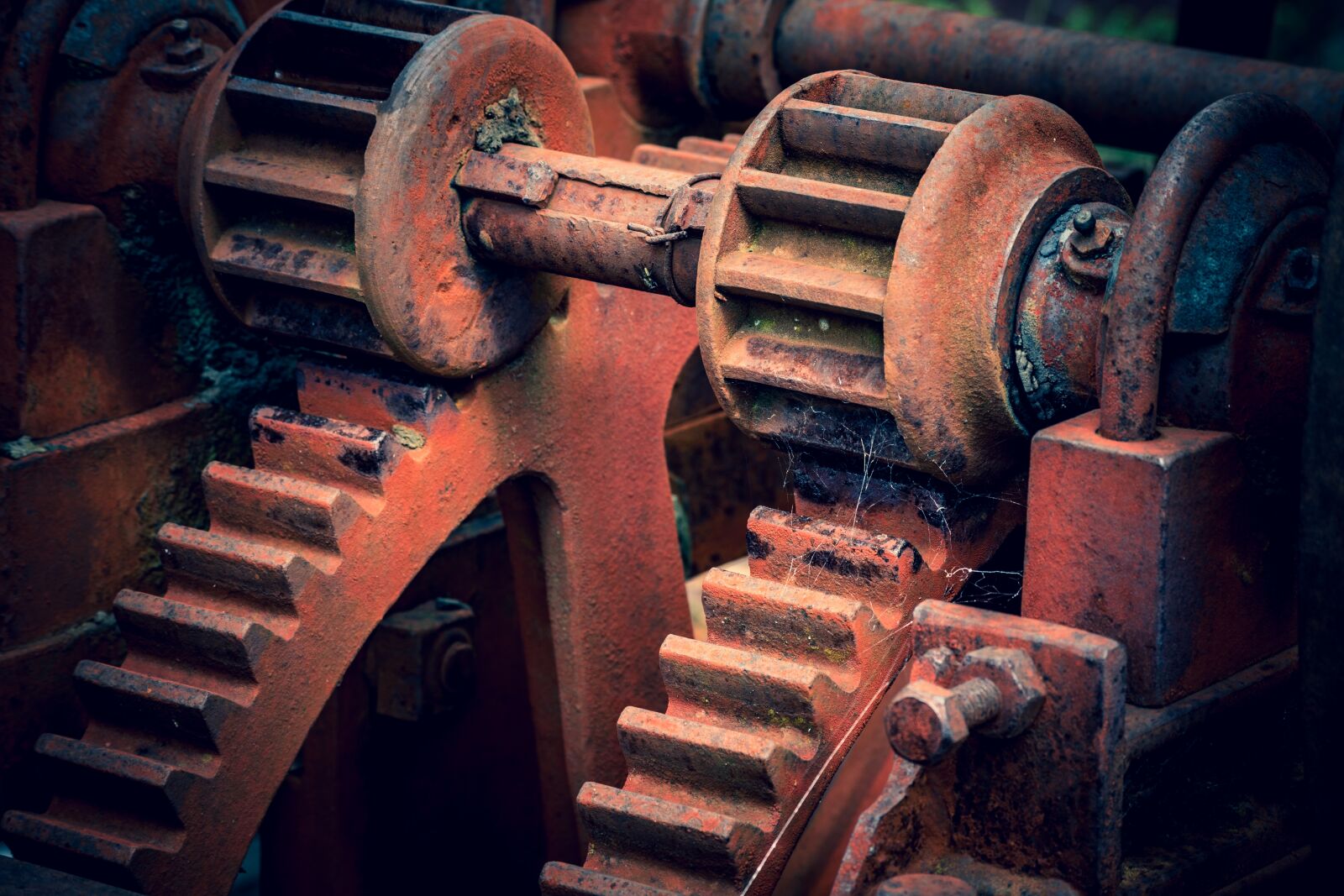 Nikon D7200 sample photo. Rust, machine, gears photography