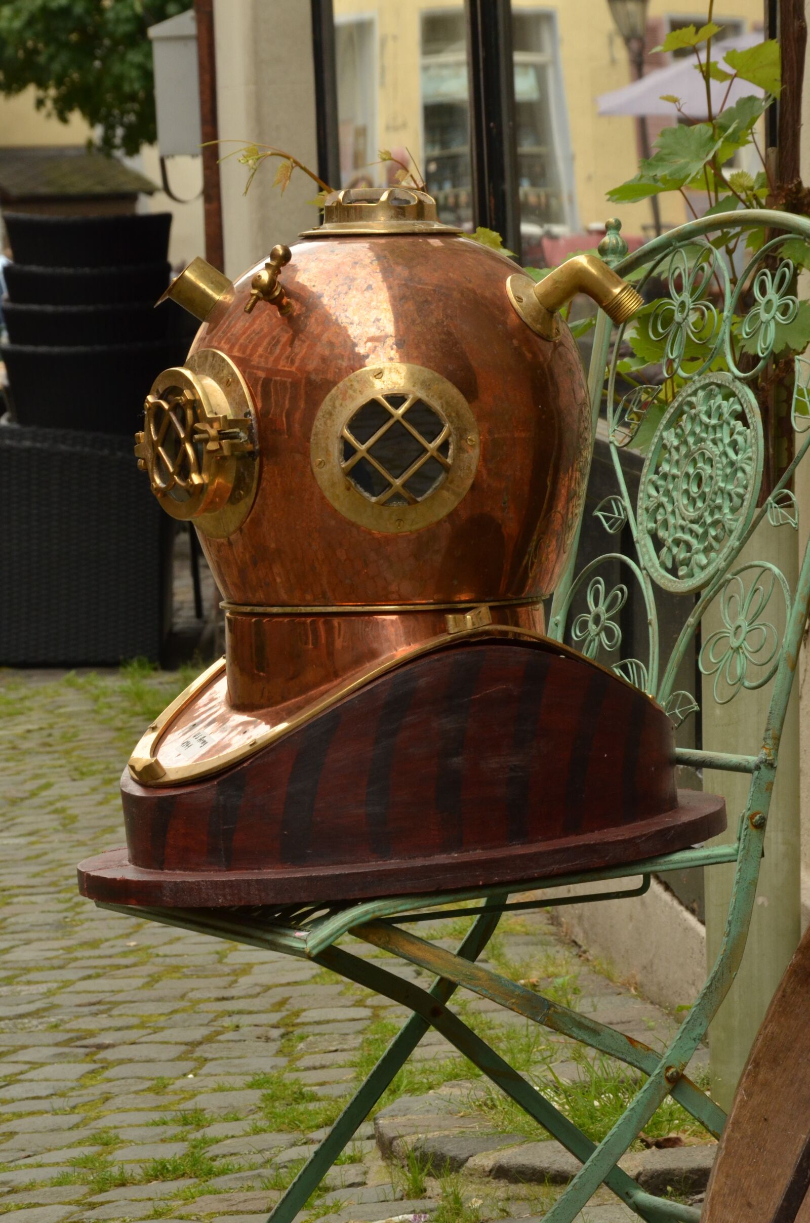Nikon D7000 sample photo. Diving, divers helmet, antique photography