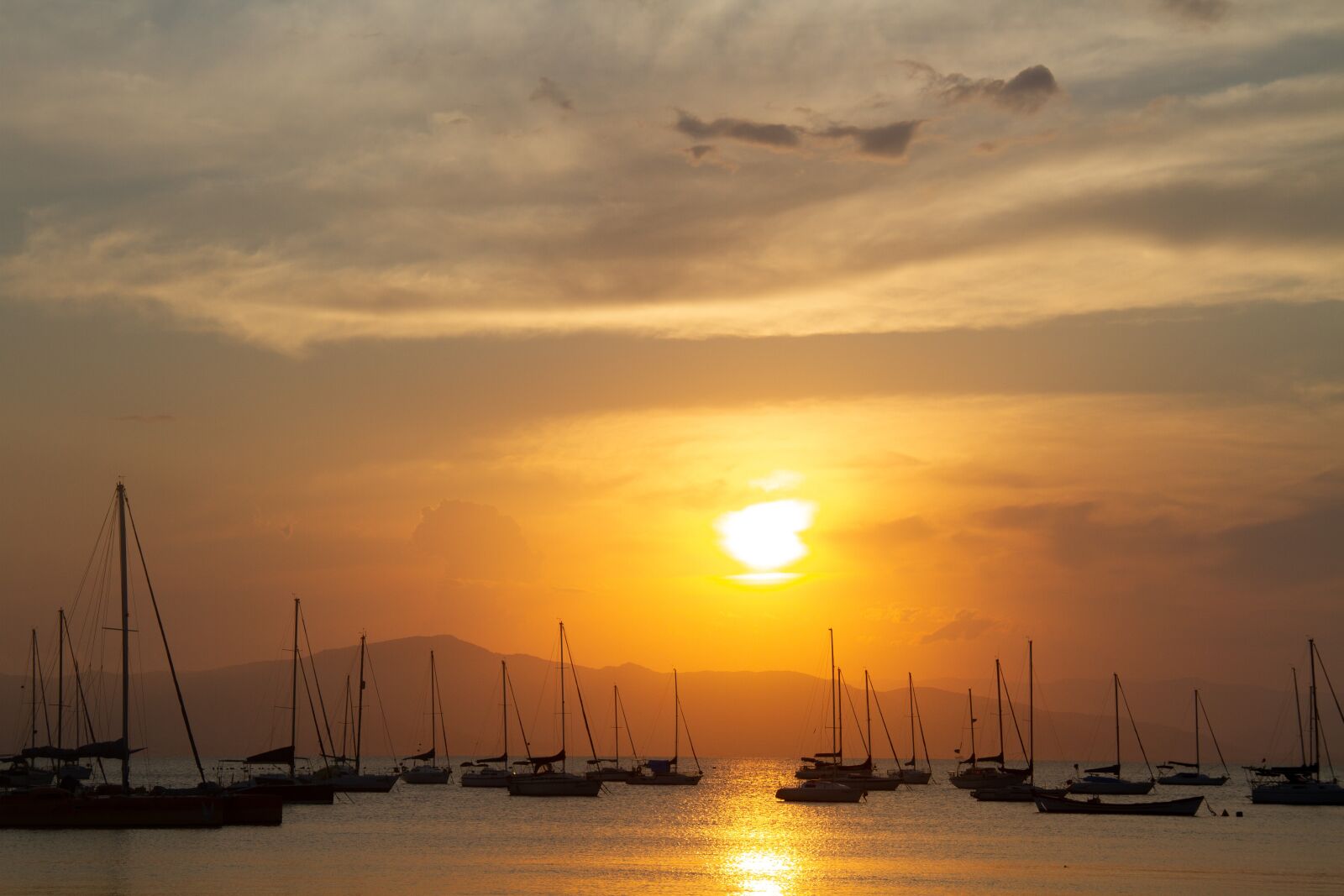 Canon EOS 7D sample photo. Sun, boat, sunset photography