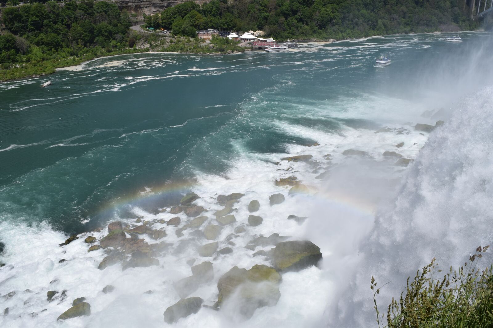 Nikon D3300 sample photo. Rainbow, american falls, niagara photography