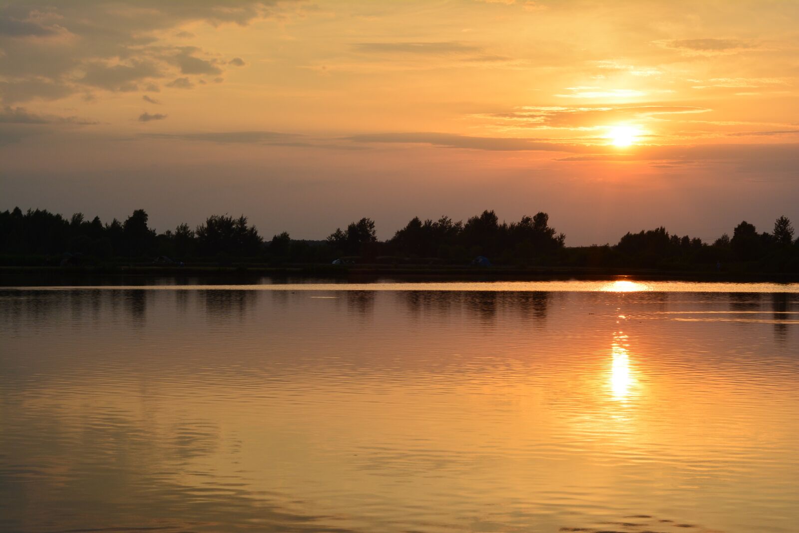 Nikon D5200 sample photo. Sunset, the sun, lake photography