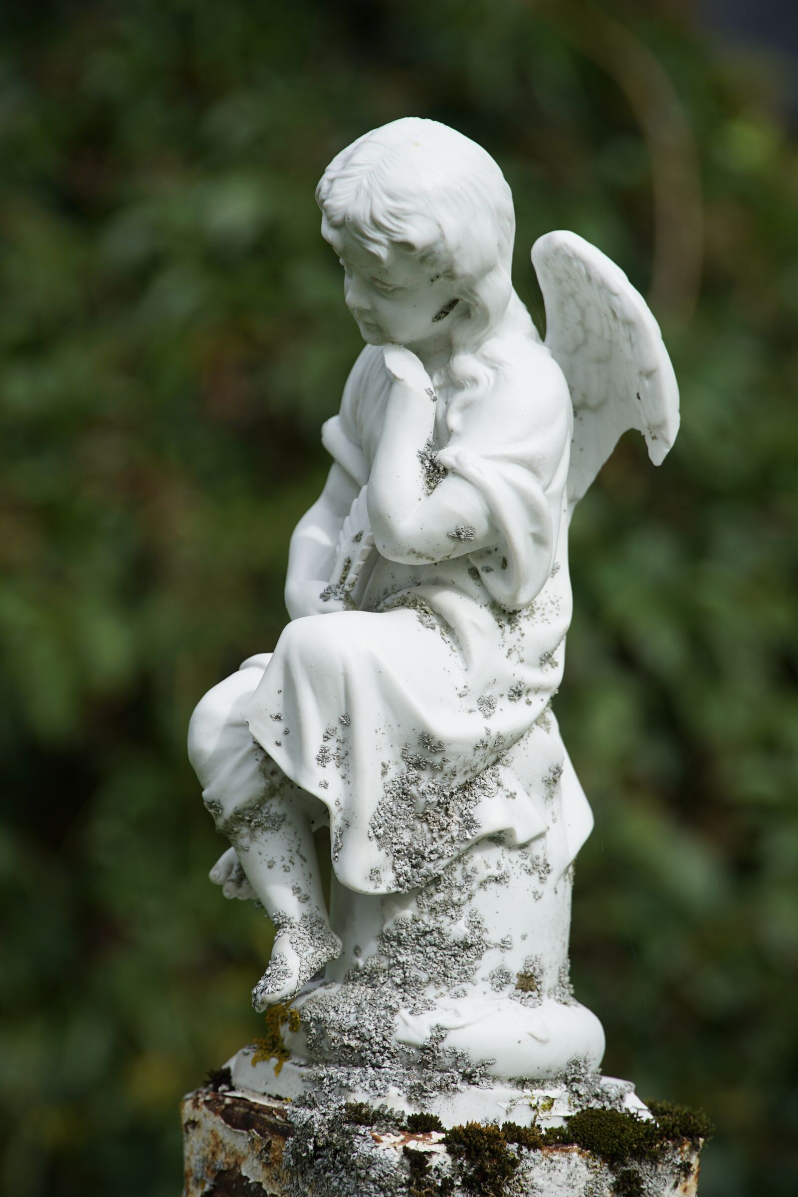 Sony a7R II + Sony E PZ 18-105mm F4 G OSS sample photo. Sculpture, statue, angel photography