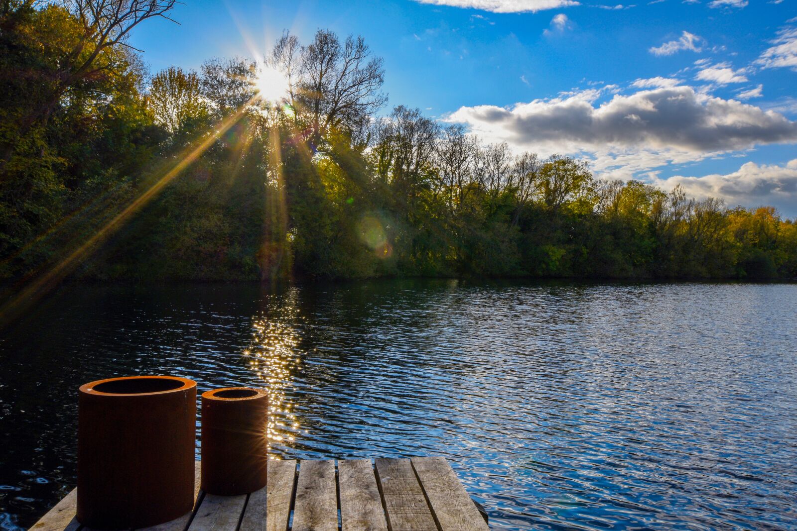 Nikon D5500 sample photo. Cotswolds water park, lake photography