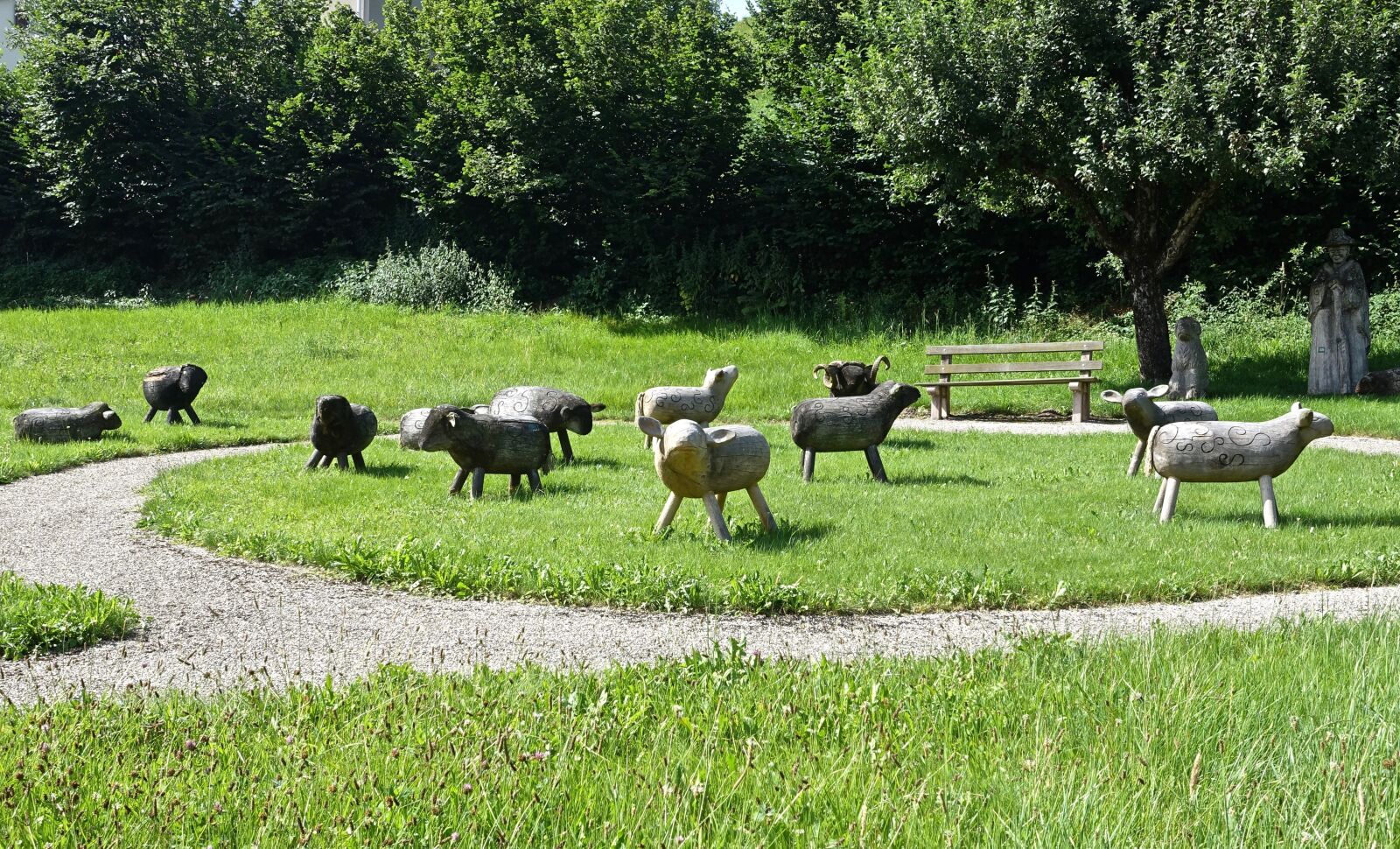 Sony Cyber-shot DSC-RX100 III sample photo. Sheep, sculpture, wooden photography