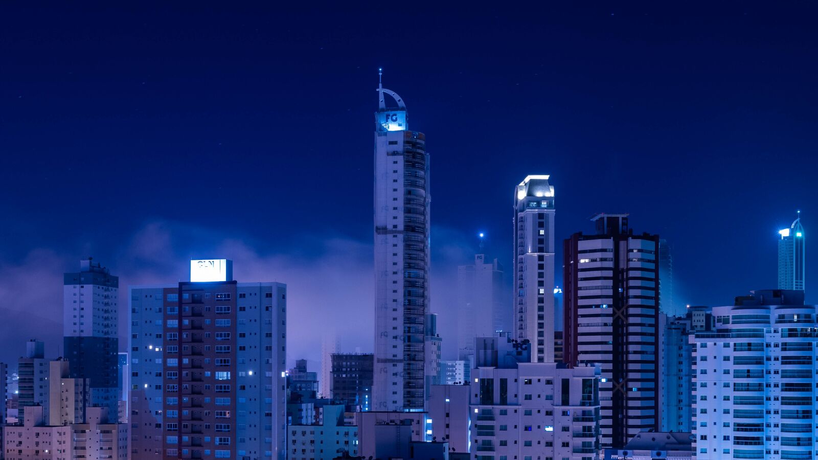 Nikon D5600 sample photo. City, fog, blue photography