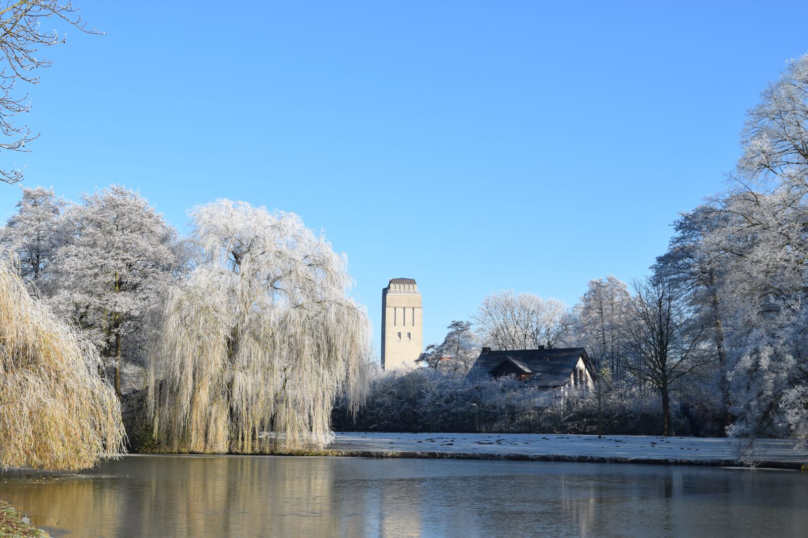 Nikon D3300 sample photo. Delmenhorst, graft, water tower photography