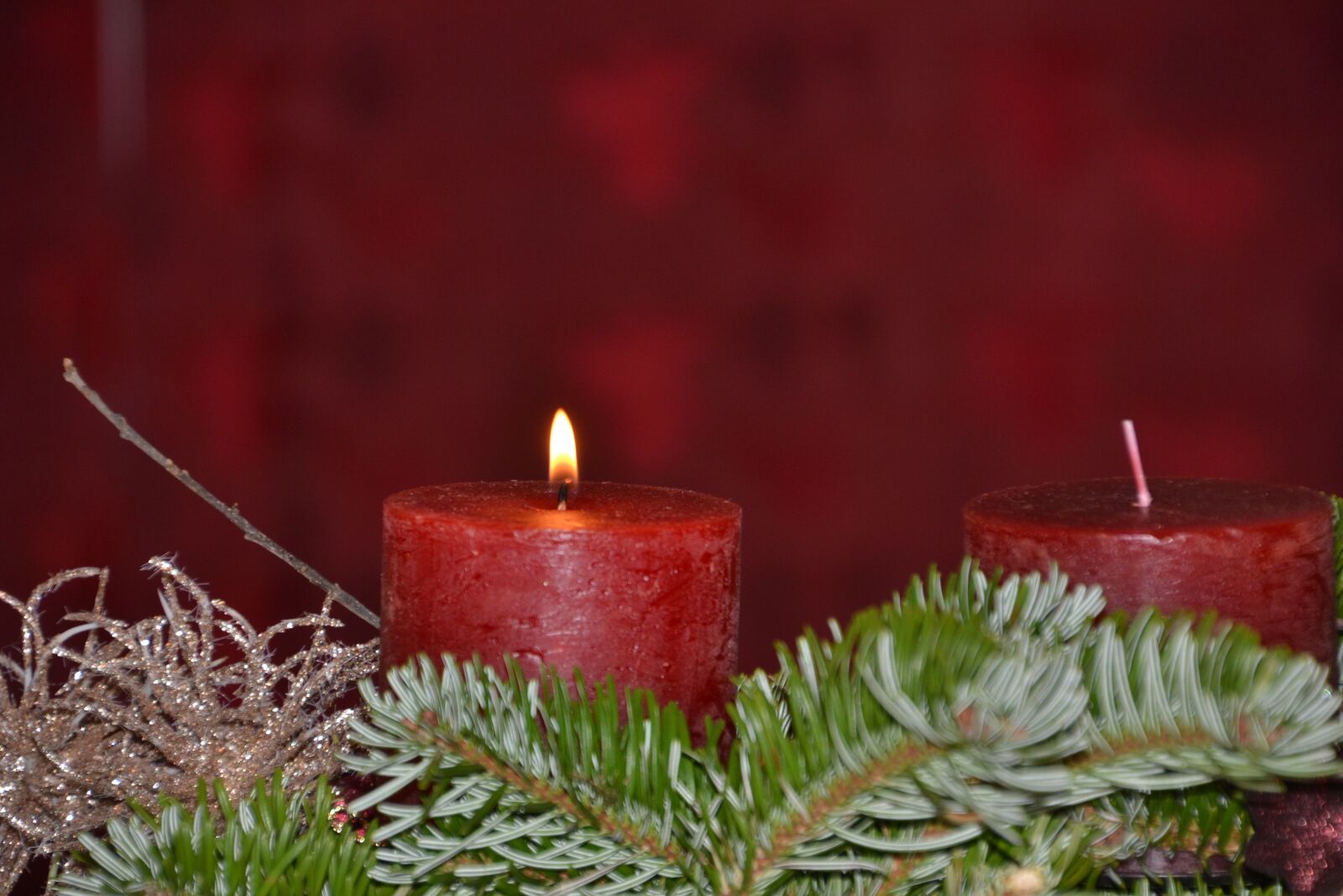 Nikon D3100 sample photo. Advent, advent wreath, candles photography