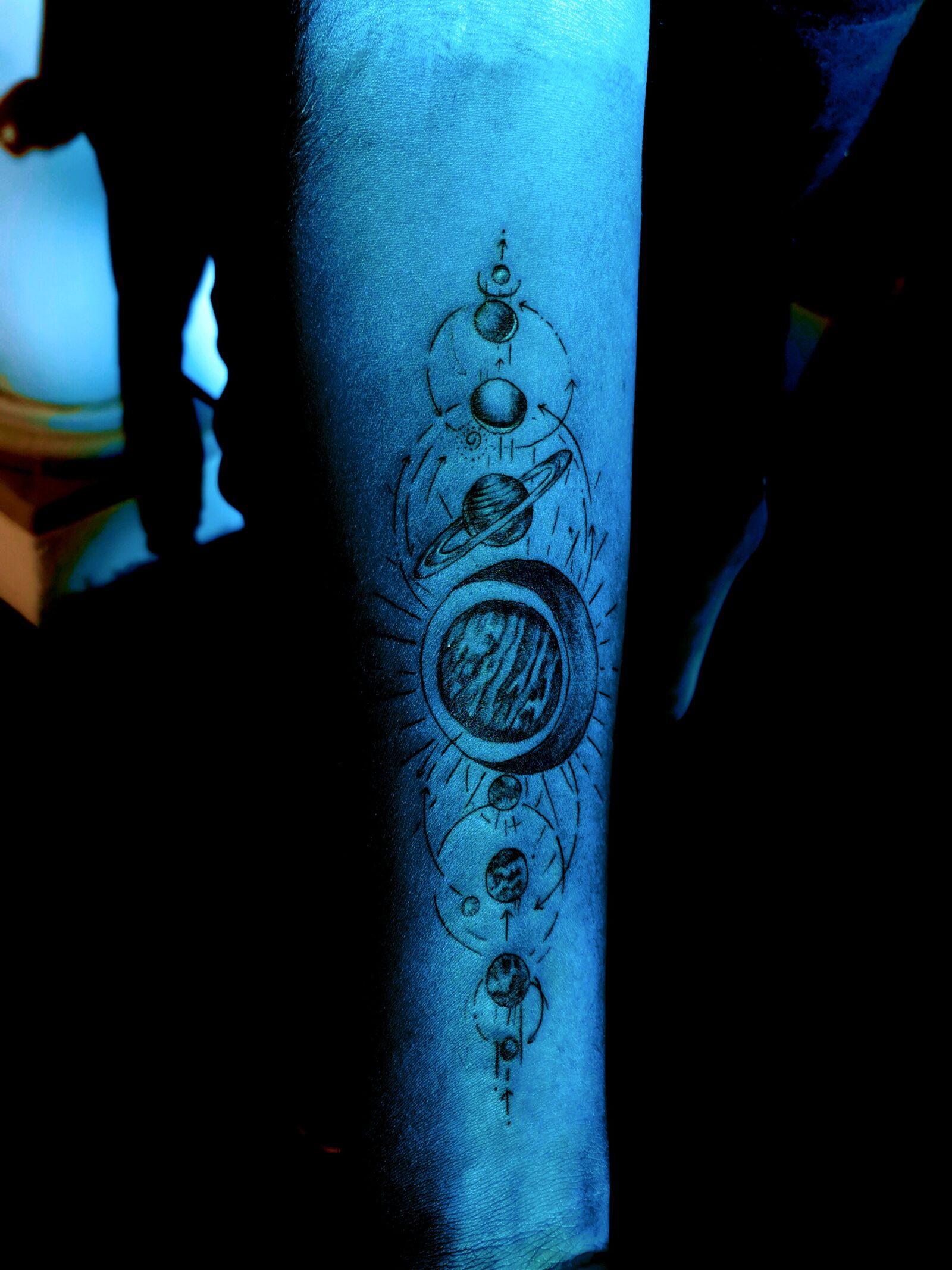 HUAWEI LYA-L29 sample photo. Tattoo, blue, arm photography