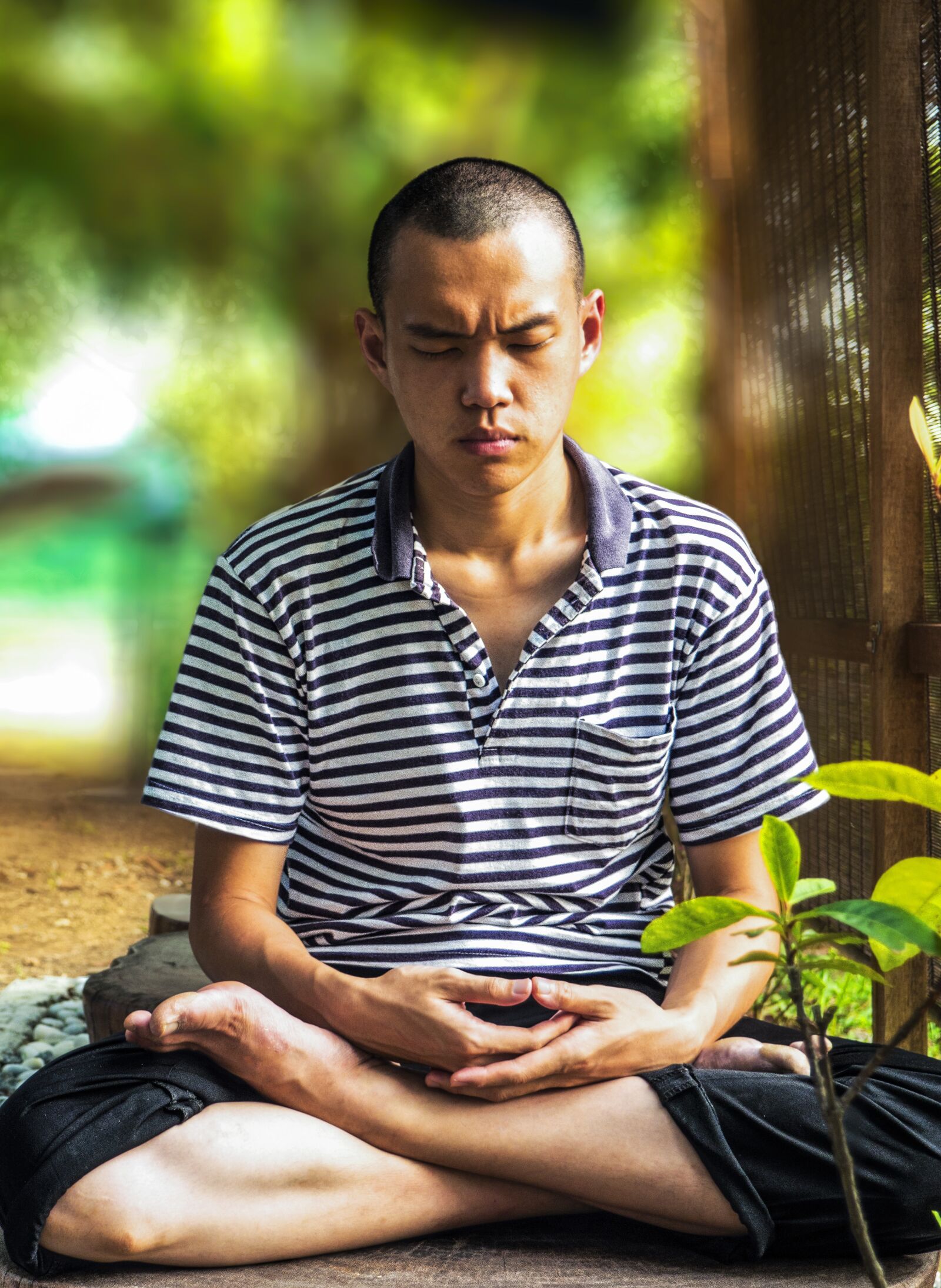 Olympus OM-D E-M10 sample photo. Meditate, stress, tension photography
