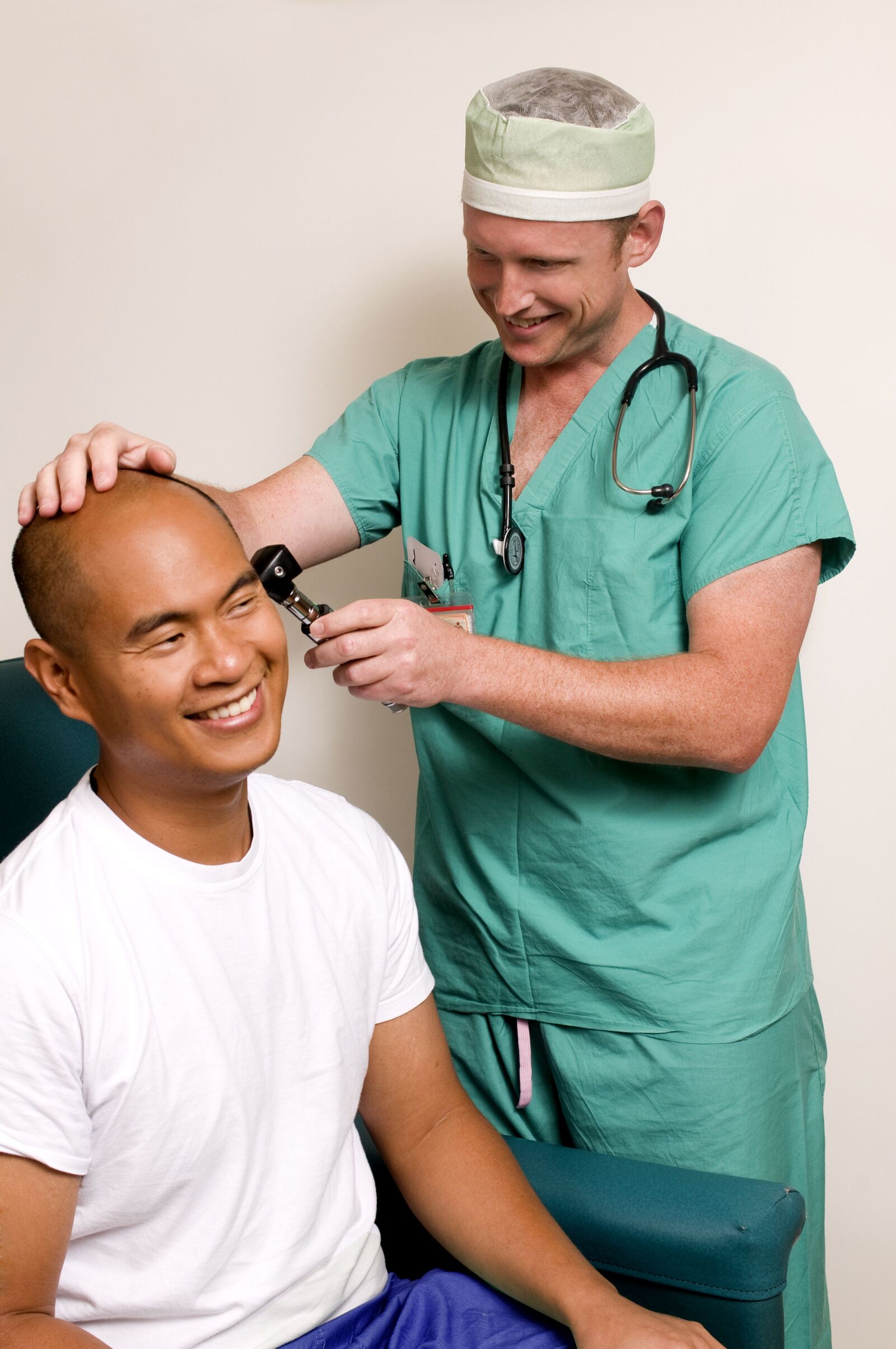 Nikon D300 sample photo. Ear, exam, doctor, otoscope photography