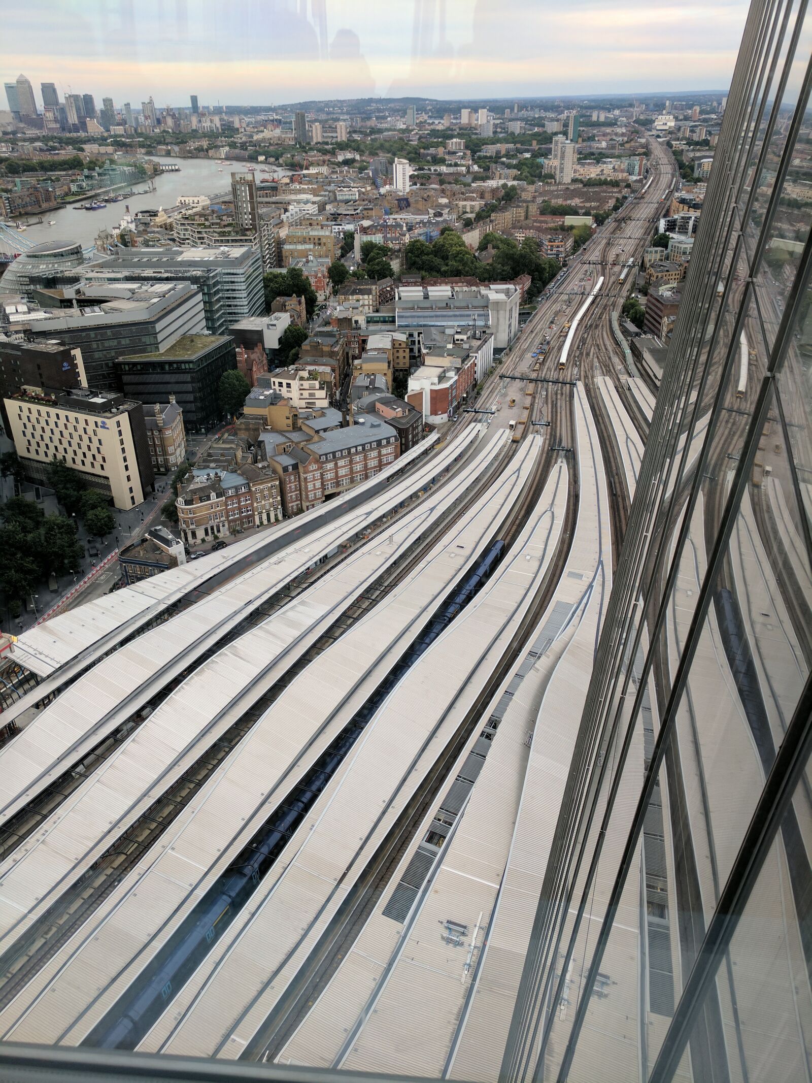Google Pixel sample photo. Railway, the shard, london photography
