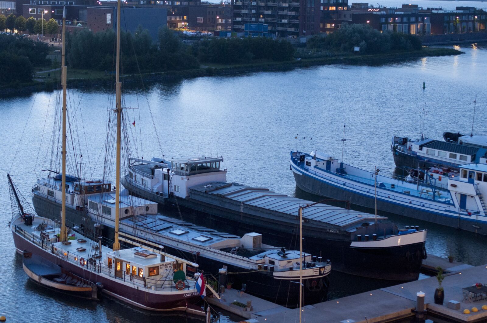 Nikon D5000 sample photo. Sunset, bridge, amsterdam photography