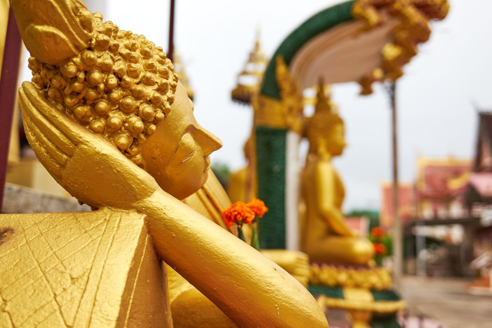 Sony a7 sample photo. Buddha, sleeping, lie photography