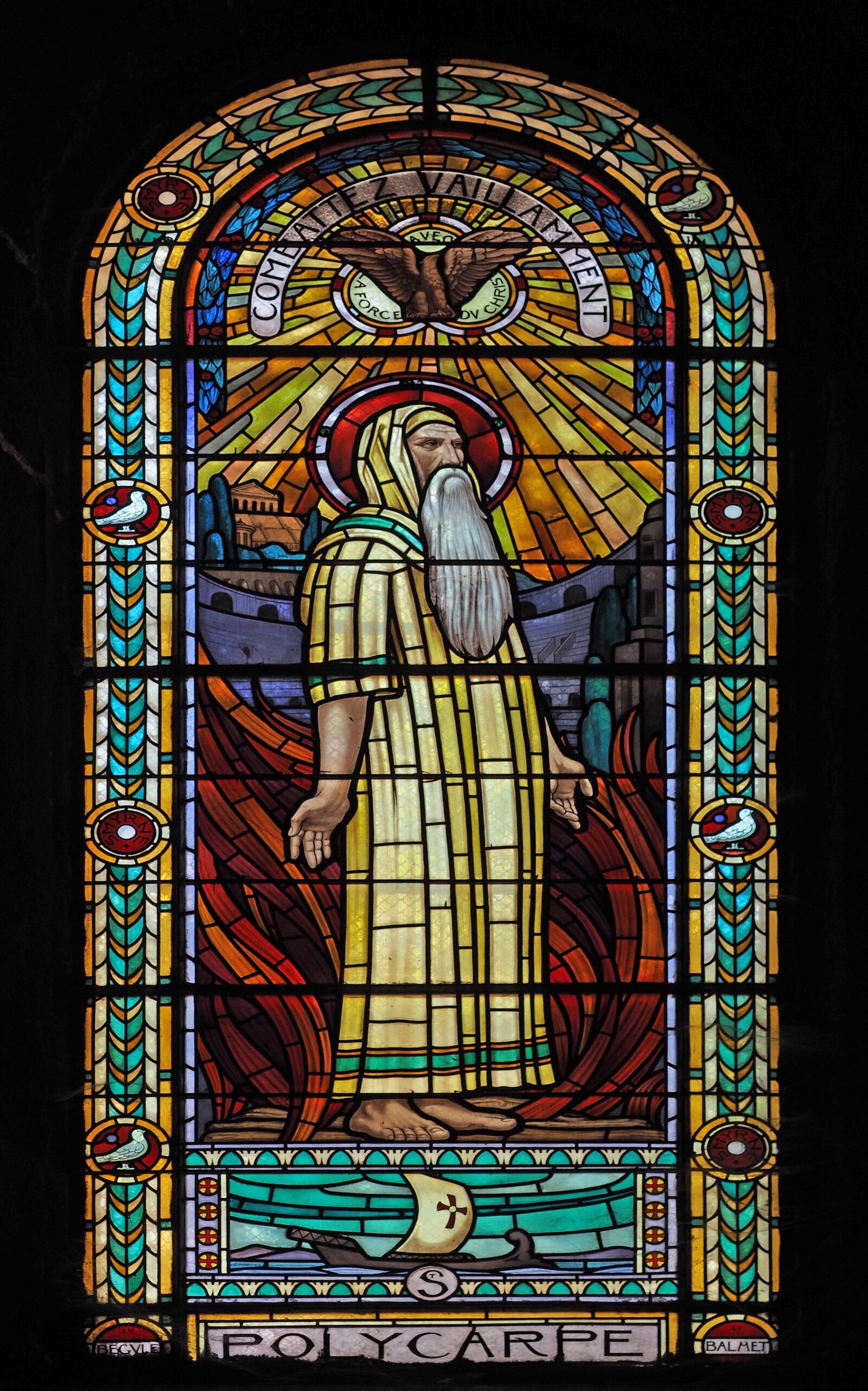 Olympus OM-D E-M1 + Olympus M.Zuiko Digital ED 12-40mm F2.8 Pro sample photo. Stained glass windows, religion photography