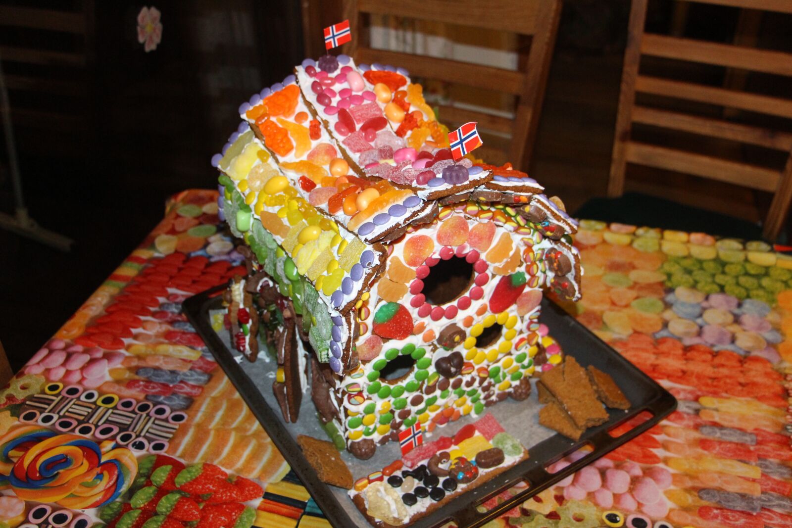 Canon EOS 700D (EOS Rebel T5i / EOS Kiss X7i) sample photo. Gingerbread house, candy, delicious photography