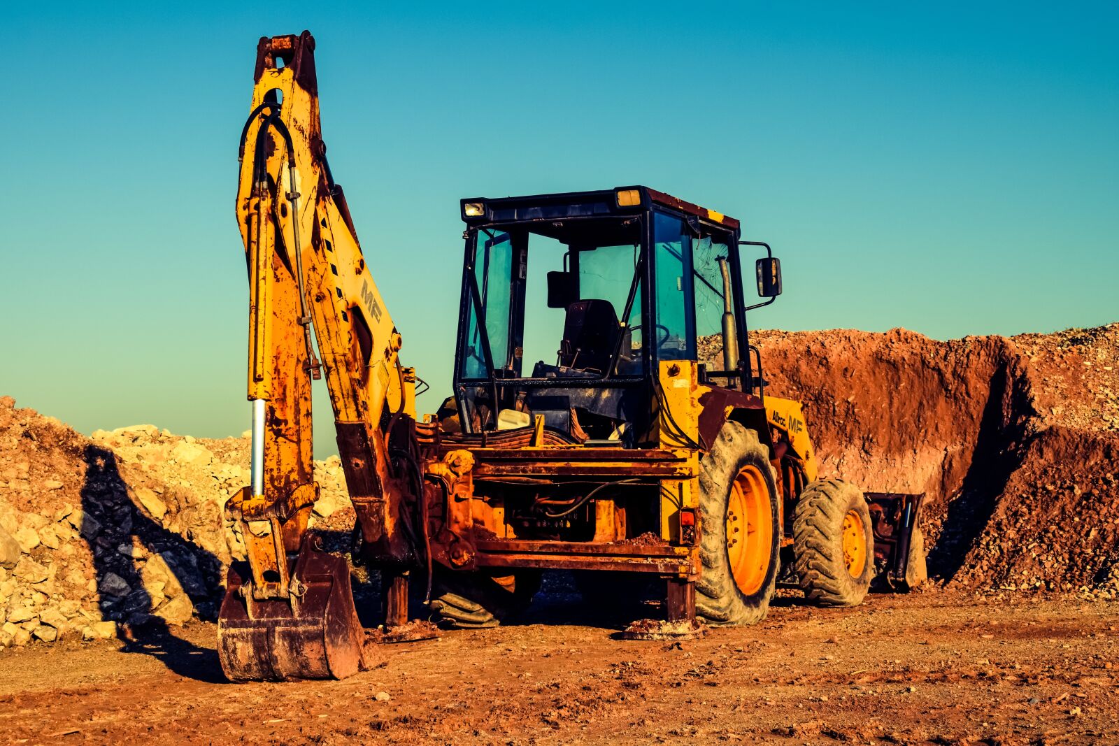 Nikon D3300 sample photo. Bulldozer, digger, quarry photography