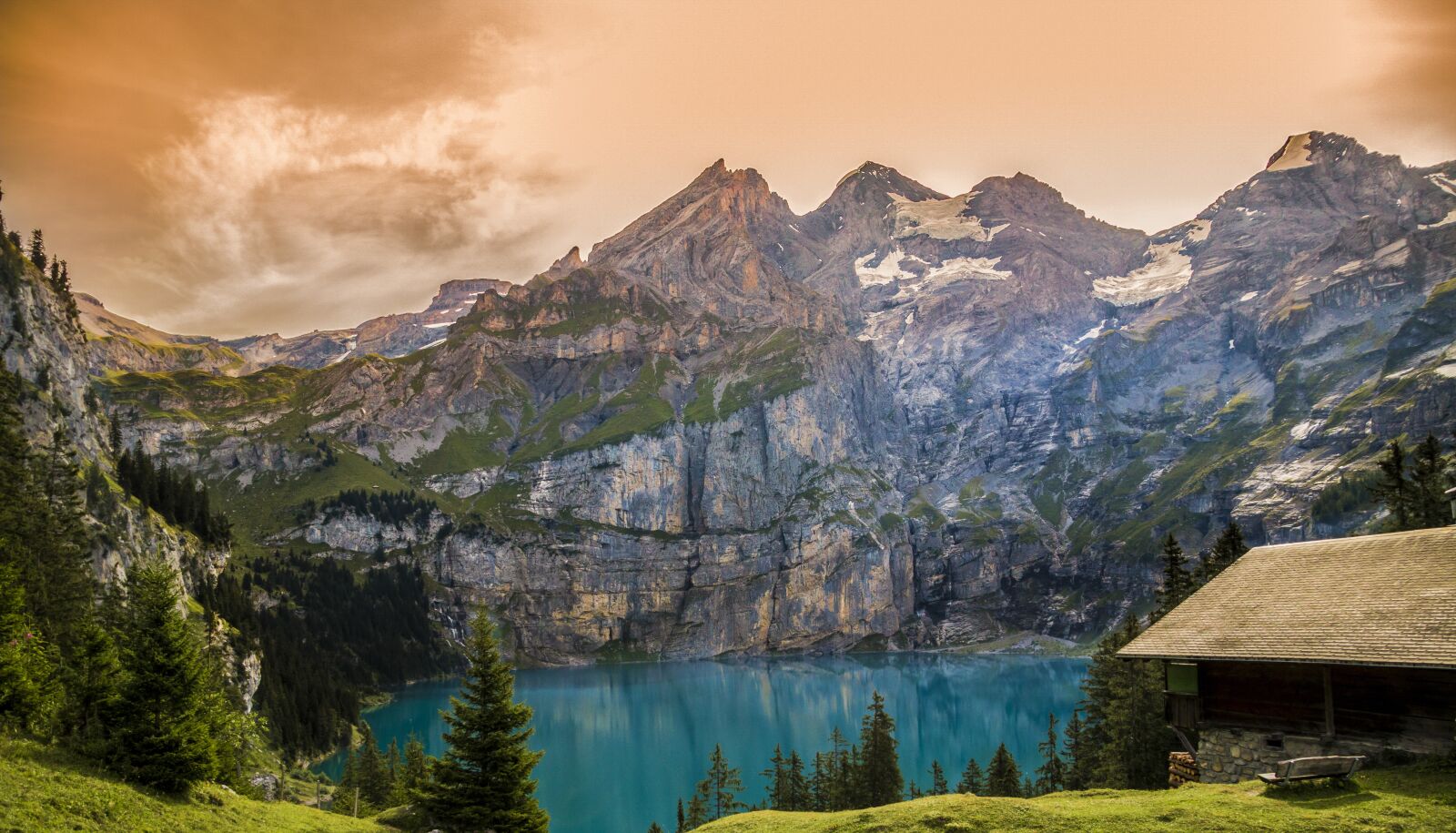 Canon EOS 70D sample photo. Nature, landscape, lake oeschinen photography