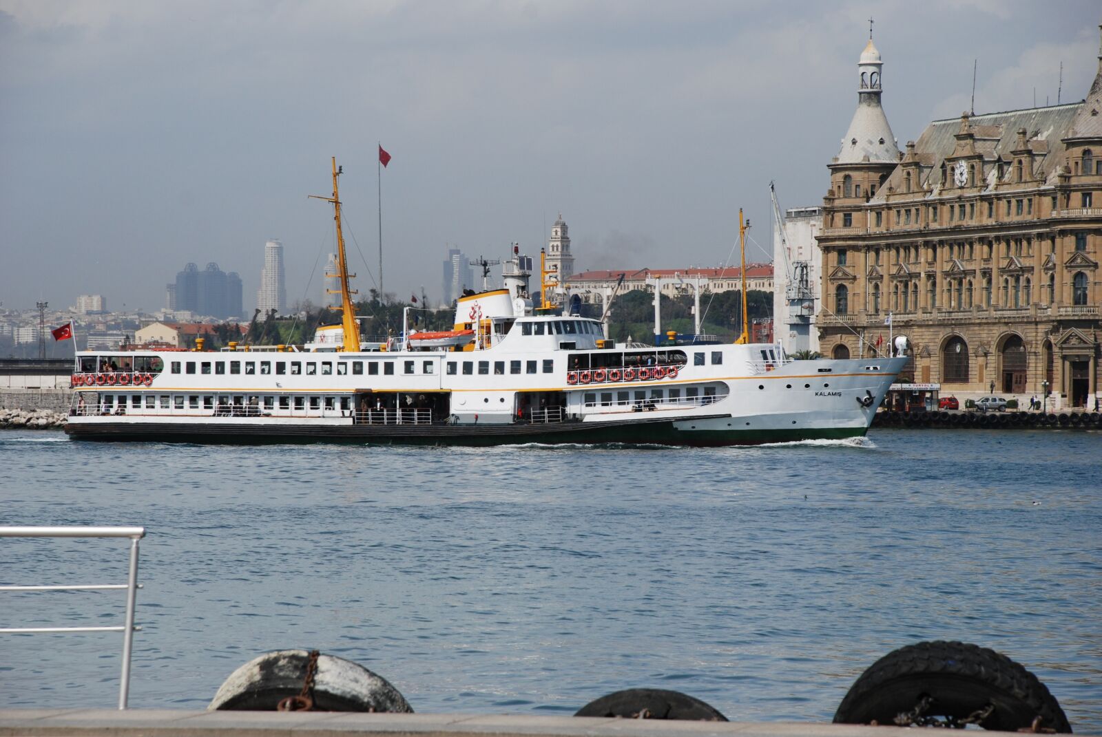 Nikon D80 sample photo. The bosphorus, istanbul, ferry photography