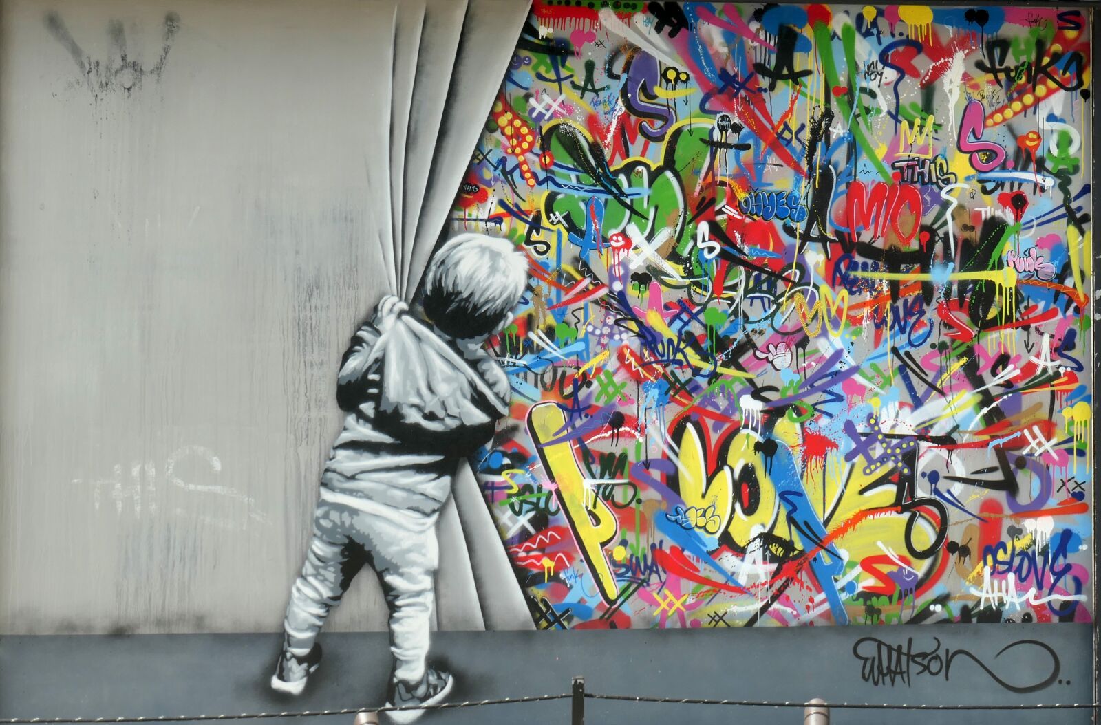 Panasonic DC-TZ200 sample photo. Mural, street art, miami photography