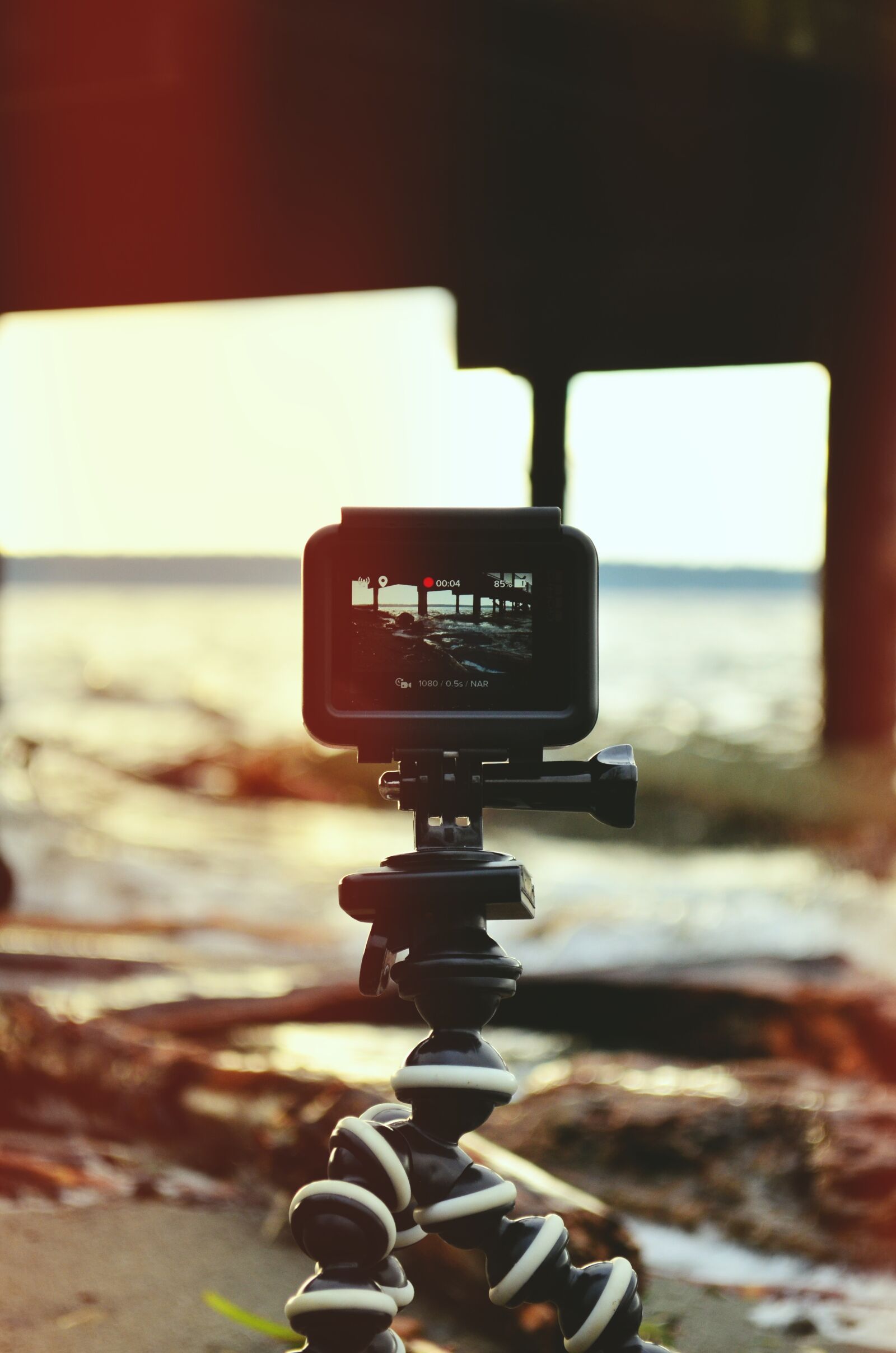 Nikon D5100 sample photo. Gopro, camera, beach photography