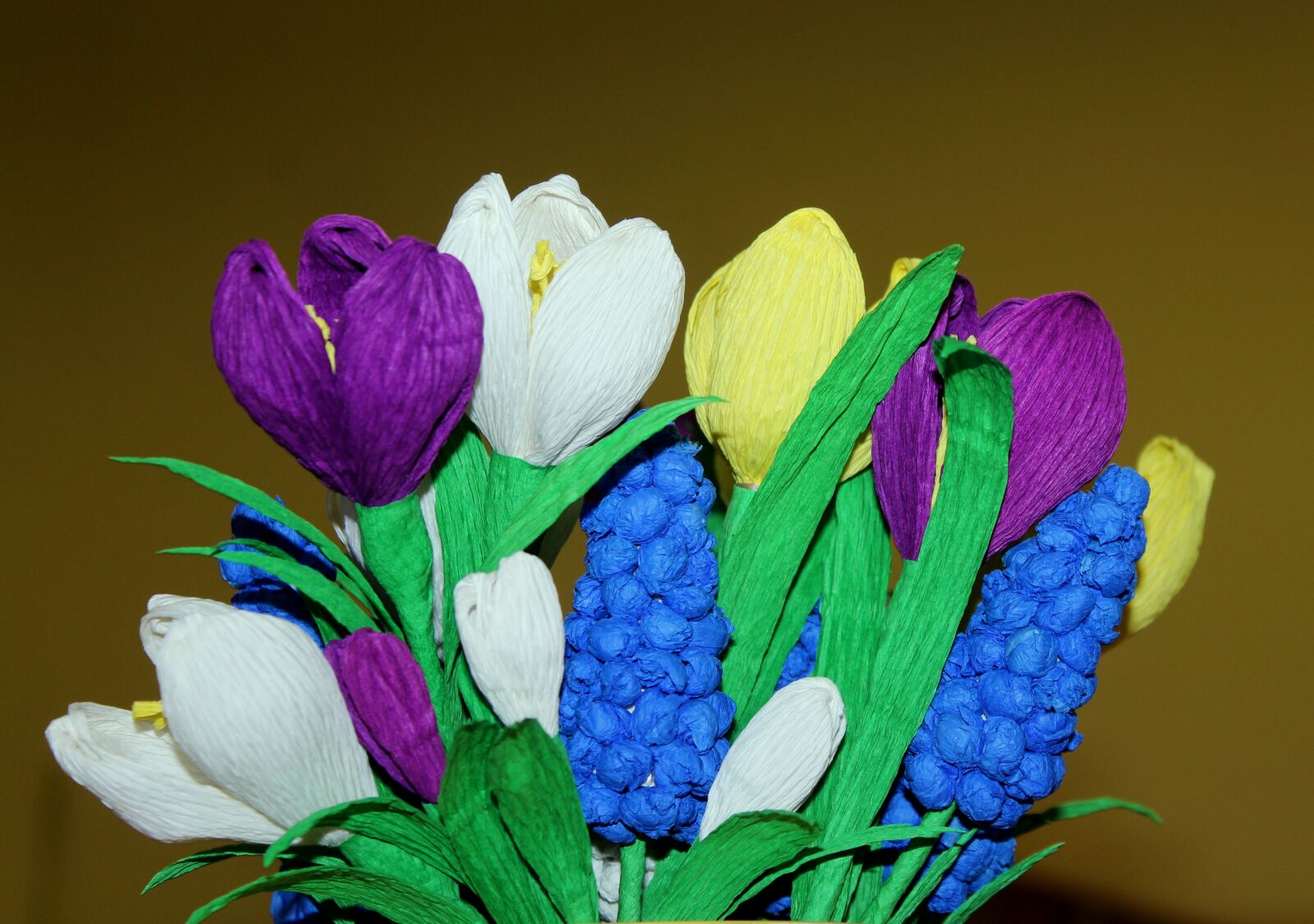 Canon EOS 1200D (EOS Rebel T5 / EOS Kiss X70 / EOS Hi) sample photo. Paper flowers, the flowers photography
