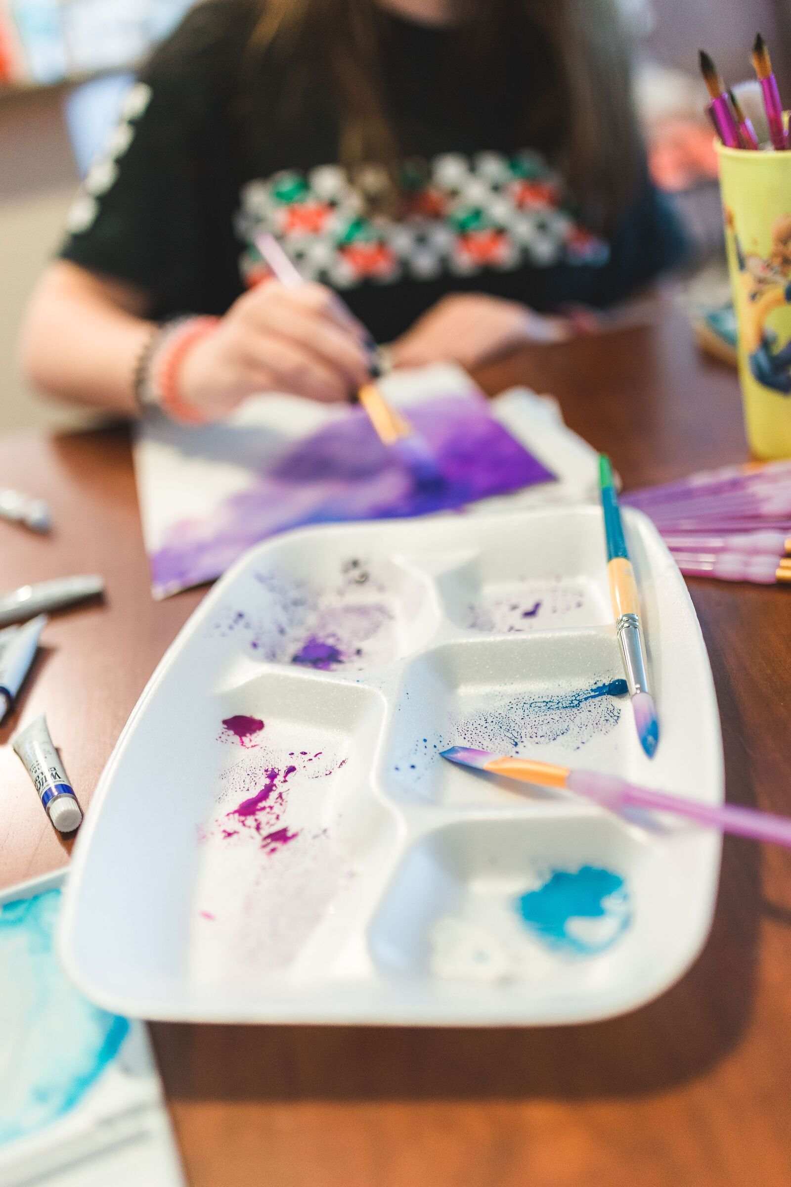 Canon EOS 6D sample photo. Watercolor, paintbrush, paint photography