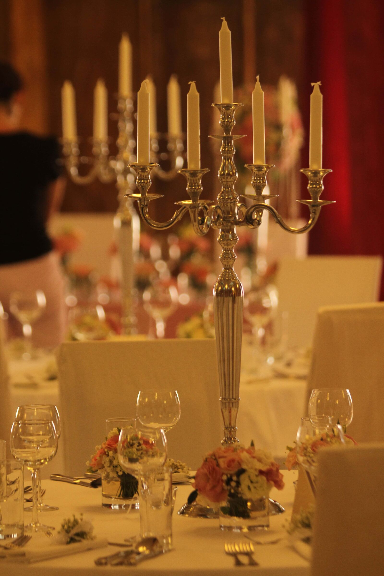 Canon EF 70-200mm F2.8L IS USM sample photo. Baroque, candles, candlestick, dining photography