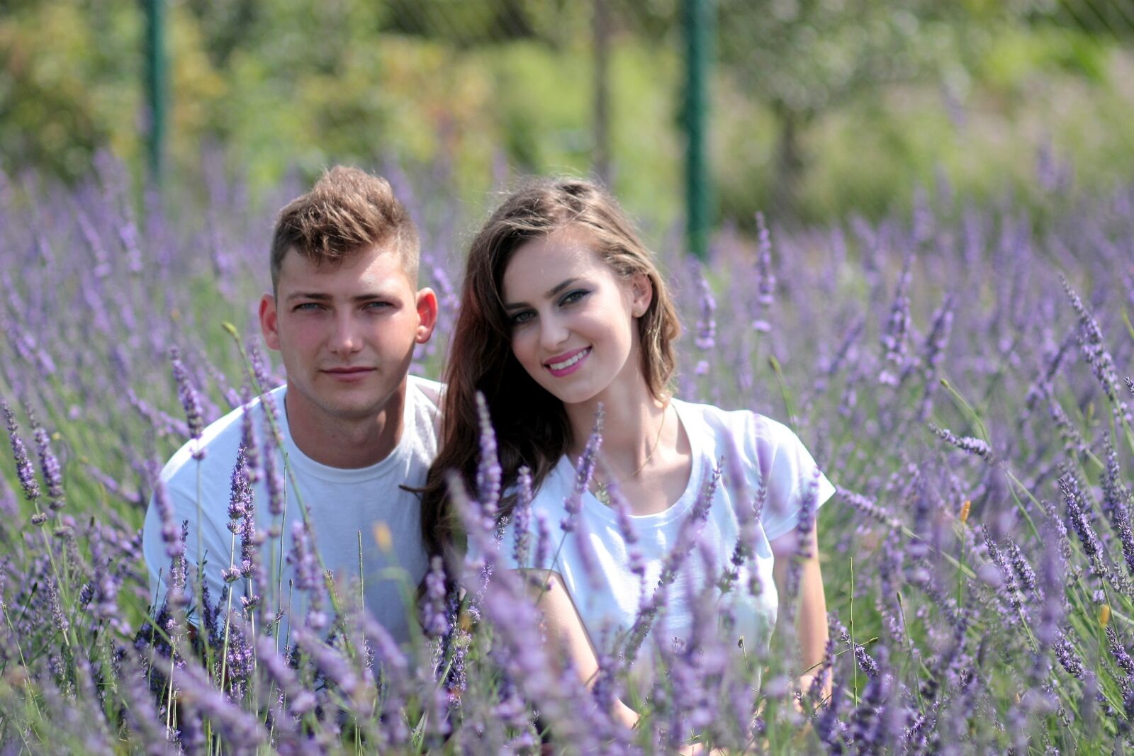 Canon EOS 450D (EOS Rebel XSi / EOS Kiss X2) sample photo. Couple, lavender, love photography