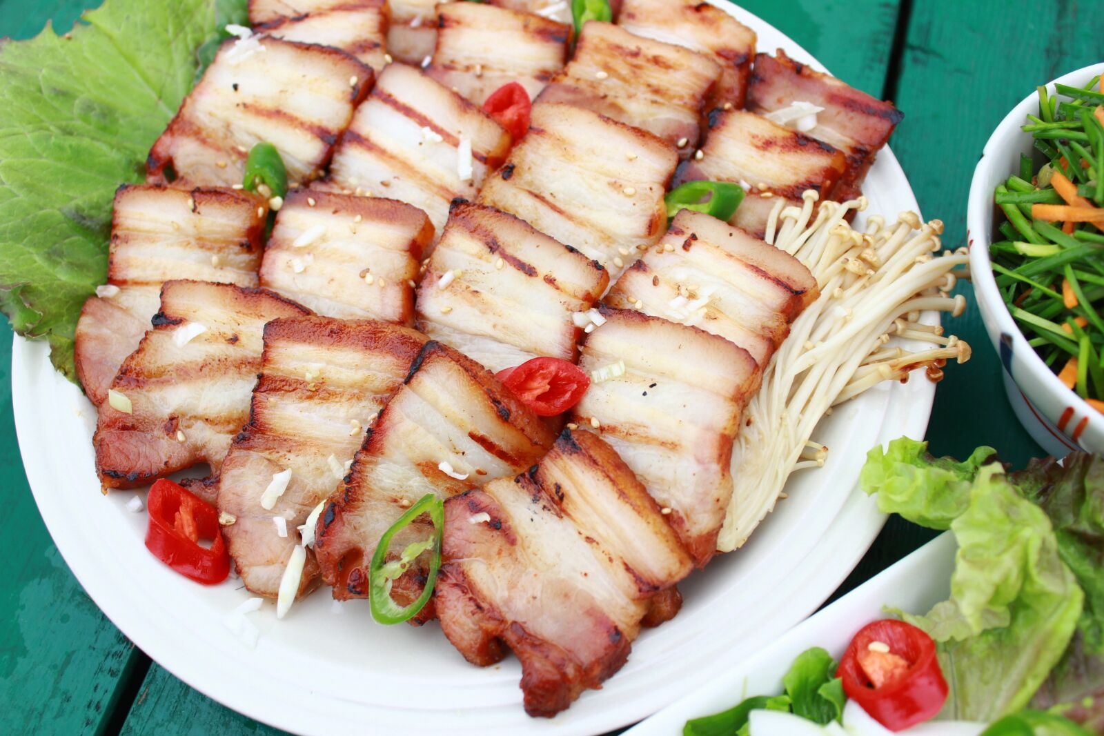 Canon EOS 600D (Rebel EOS T3i / EOS Kiss X5) sample photo. Pork, meat, ssam photography
